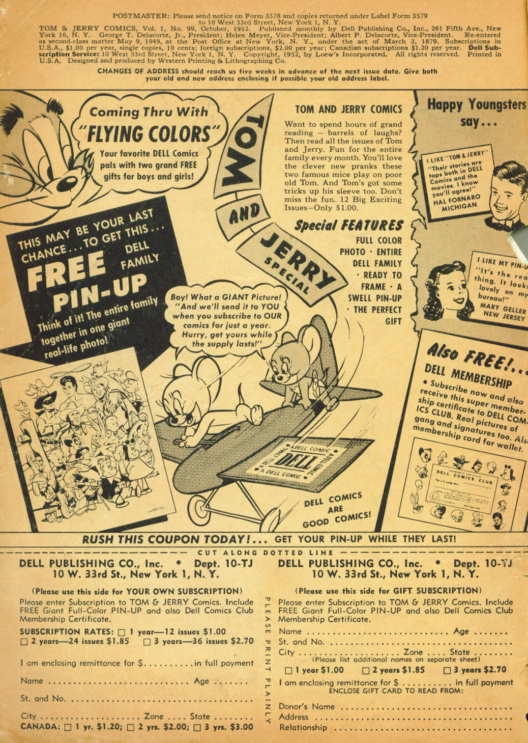 Read online Tom & Jerry Comics comic -  Issue #99 - 2