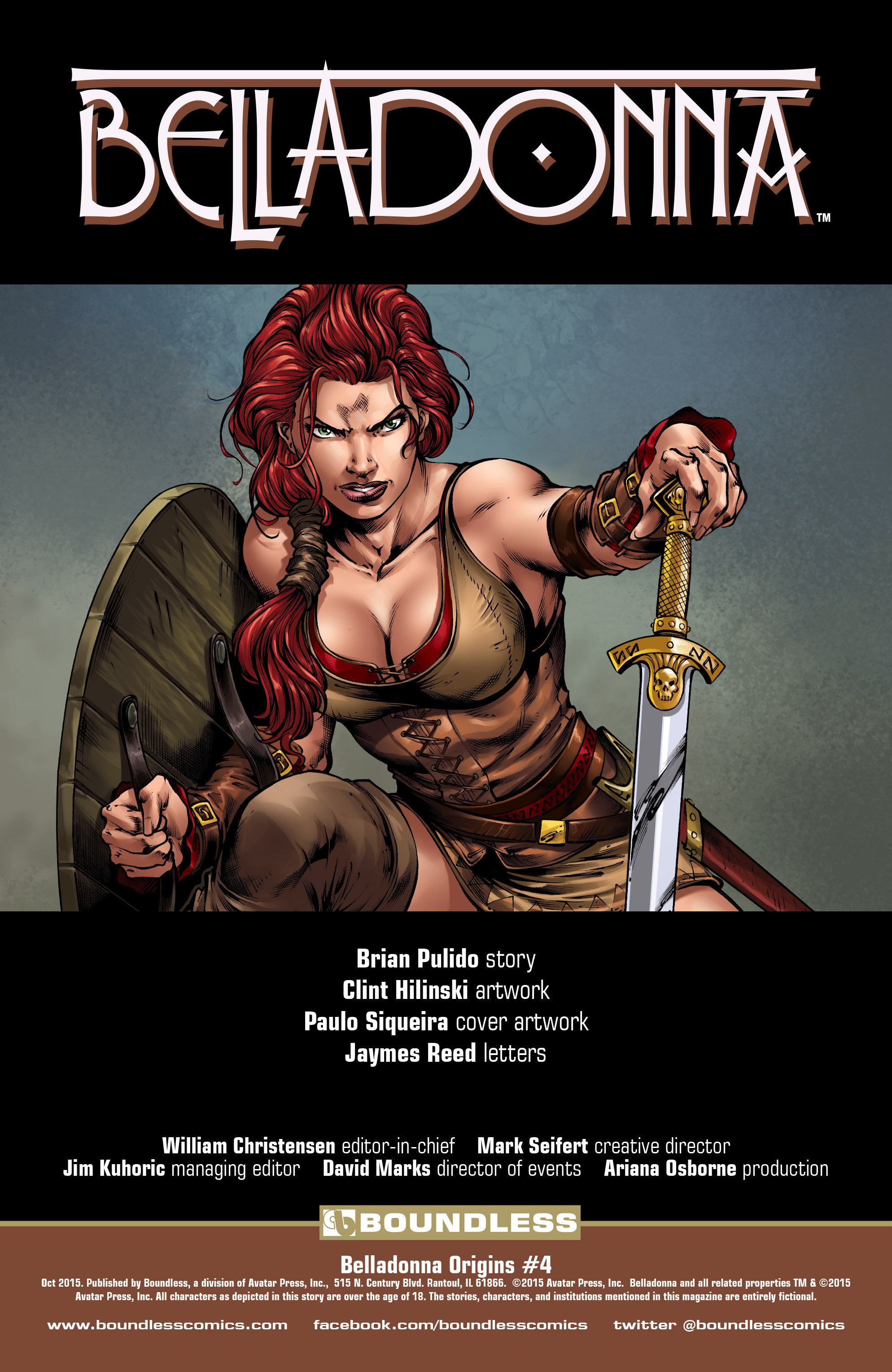 Read online Belladonna: Origins comic -  Issue #4 - 2