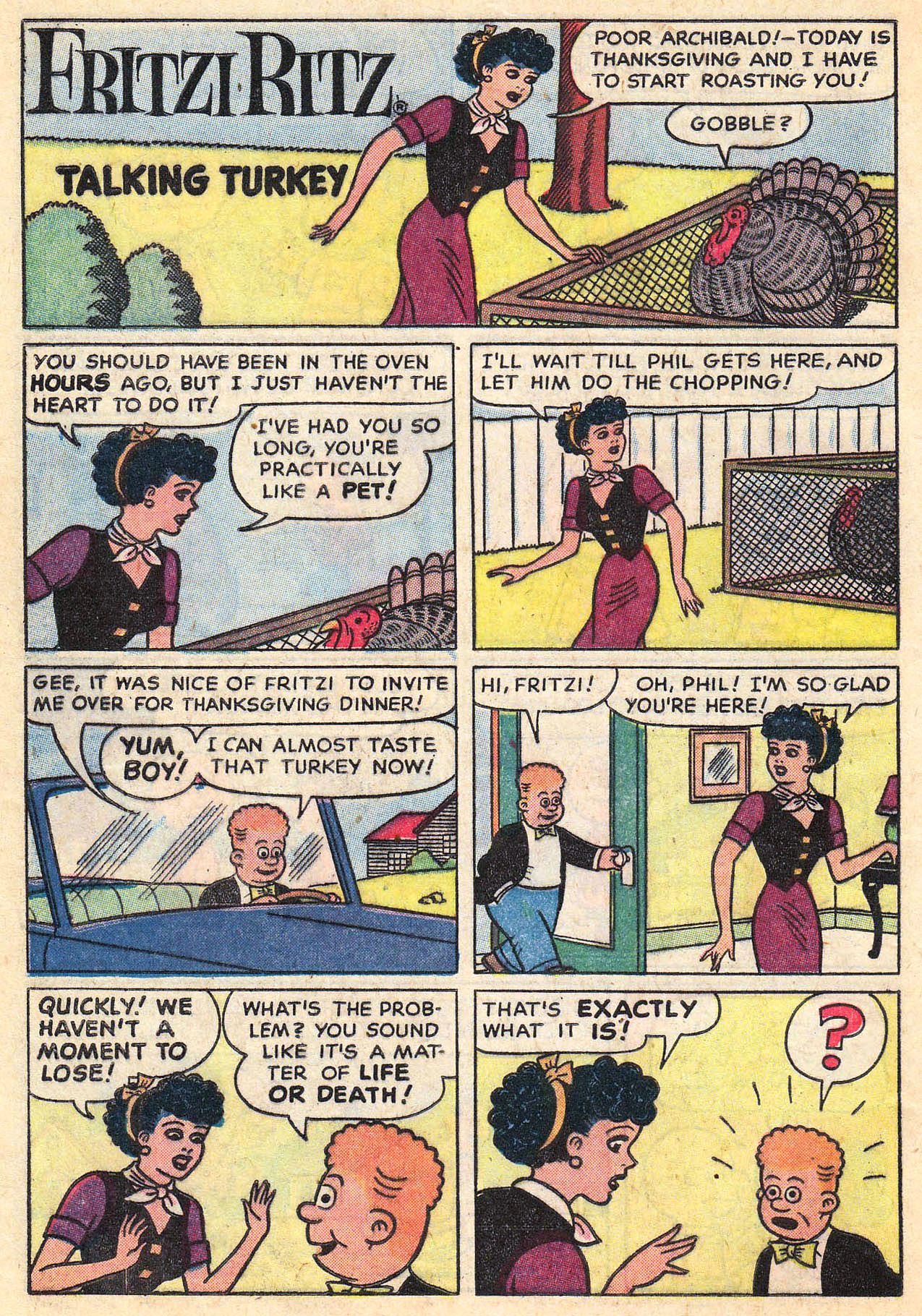 Read online Fritzi Ritz (1953) comic -  Issue #59 - 28