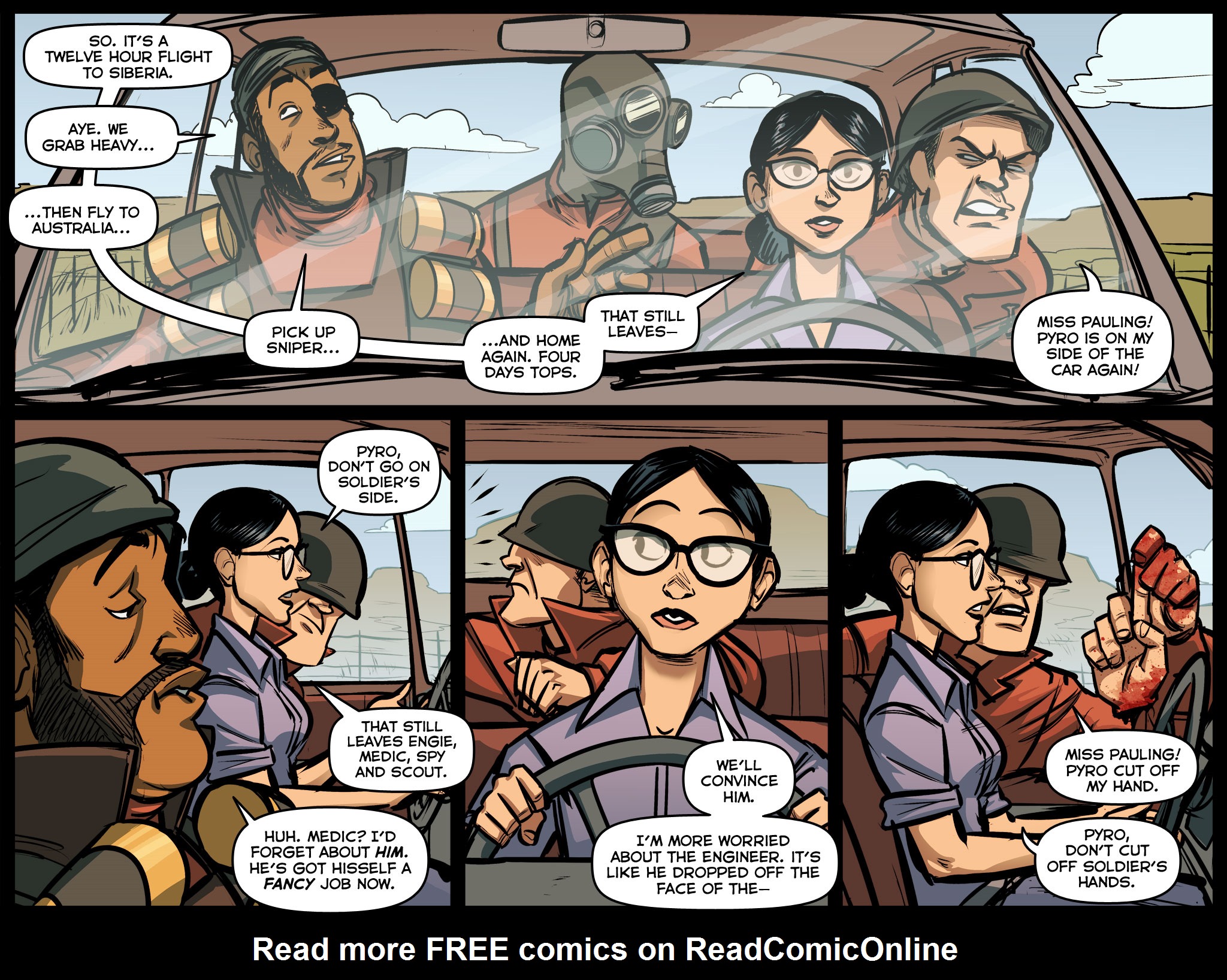 Read online Team Fortress 2 comic -  Issue #1 - 65