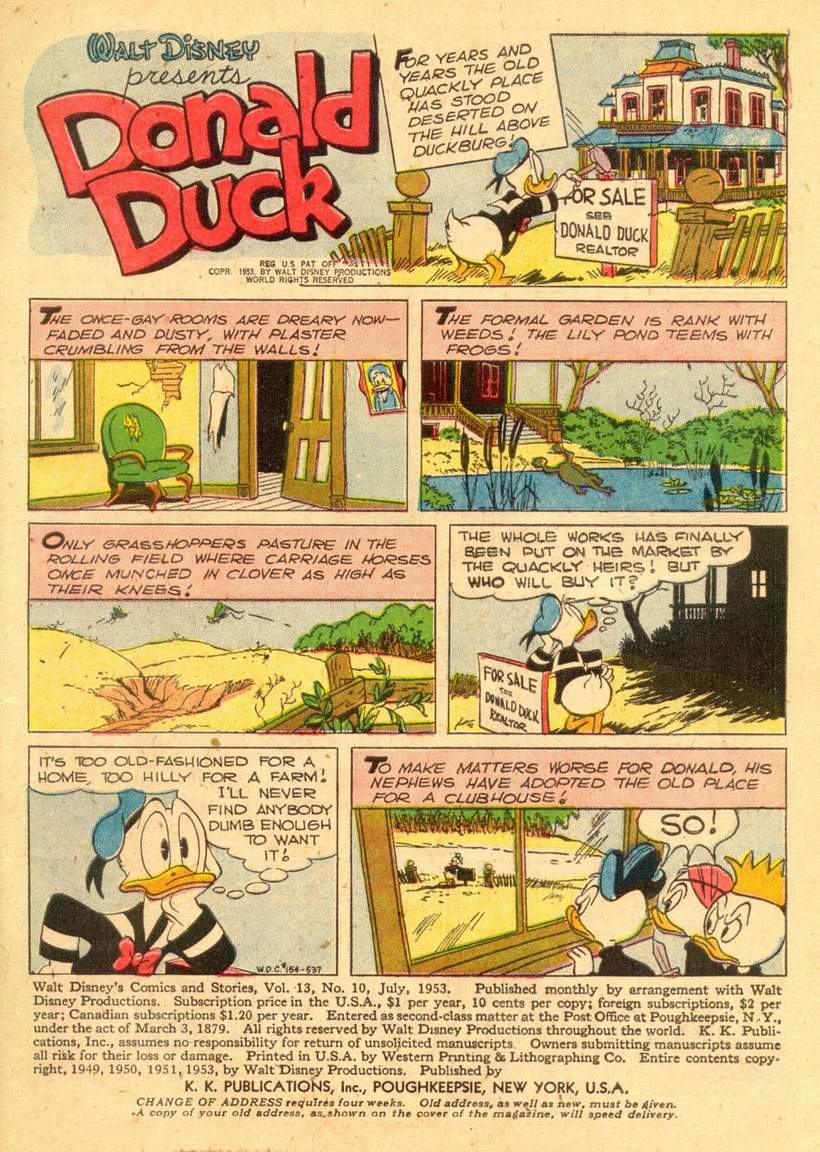 Read online Walt Disney's Comics and Stories comic -  Issue #154 - 3