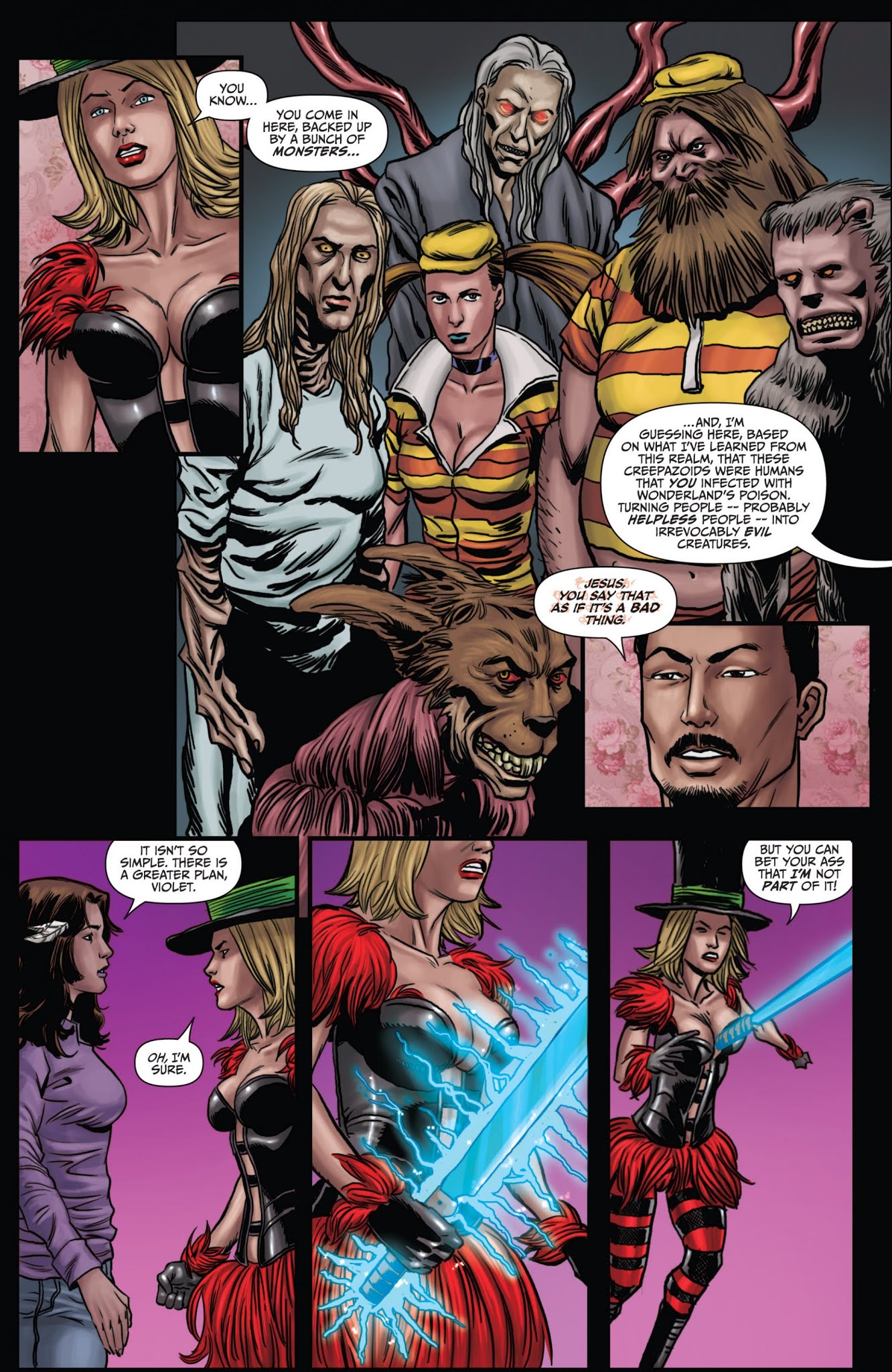 Read online Grimm Fairy Tales presents Wonderland: Asylum comic -  Issue #5 - 17