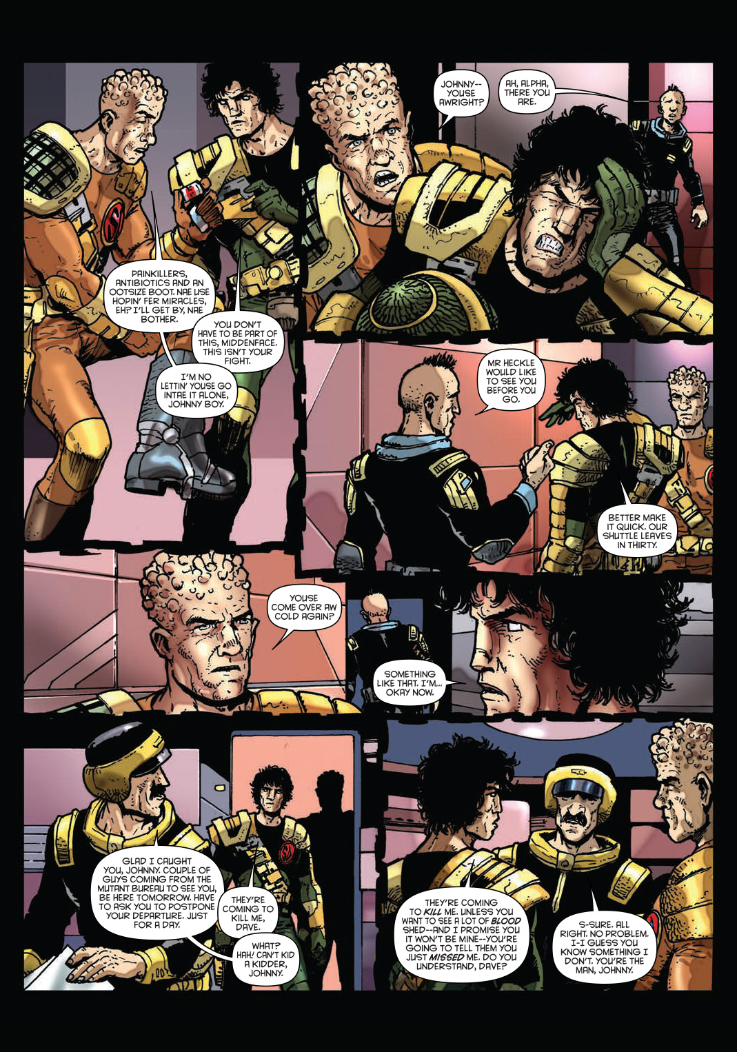Read online Strontium Dog: The Life and Death of Johnny Alpha: The Project comic -  Issue # TPB - 98