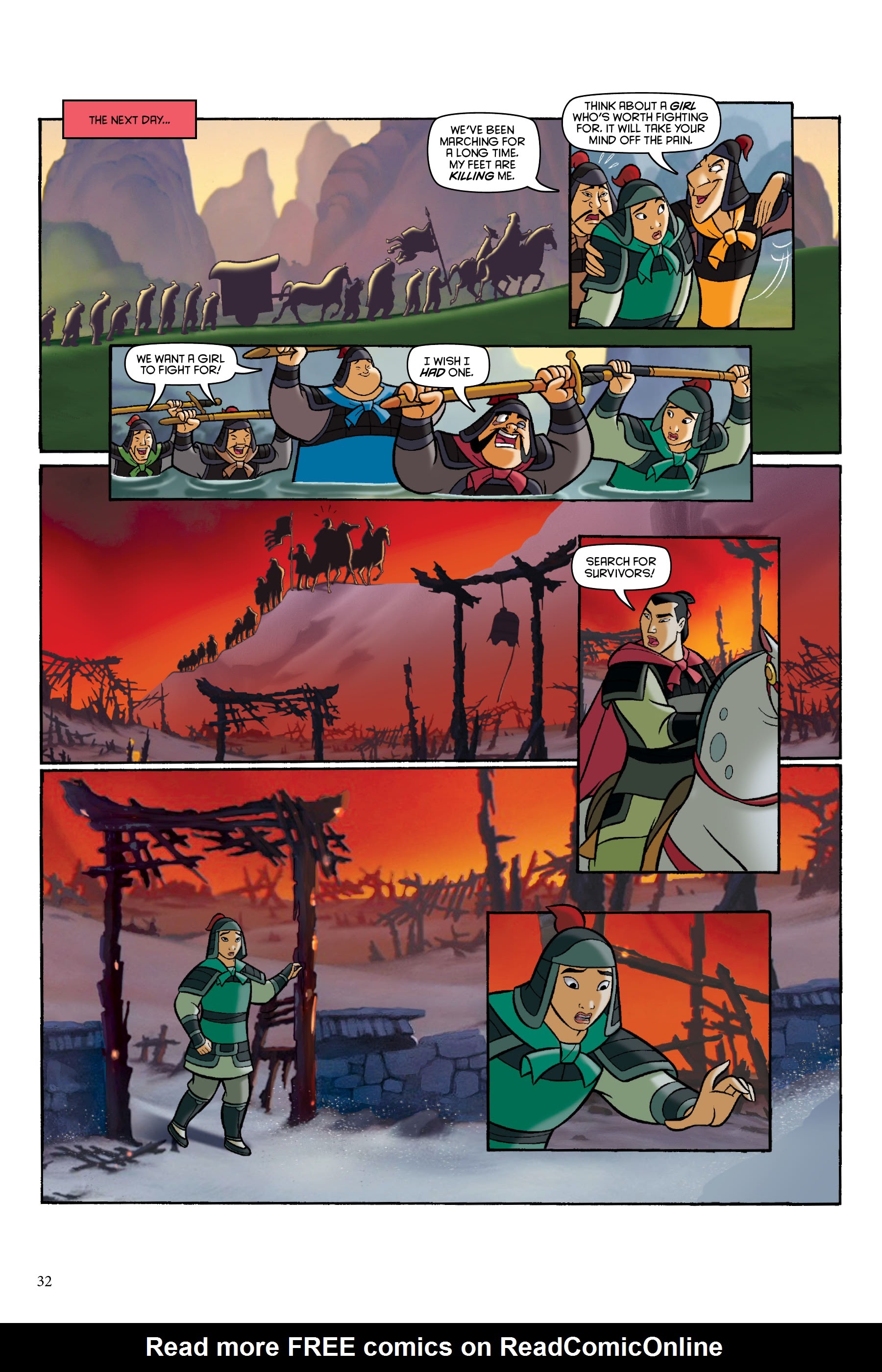 Read online Disney Mulan: The Story of the Movie in Comics comic -  Issue # TPB - 32