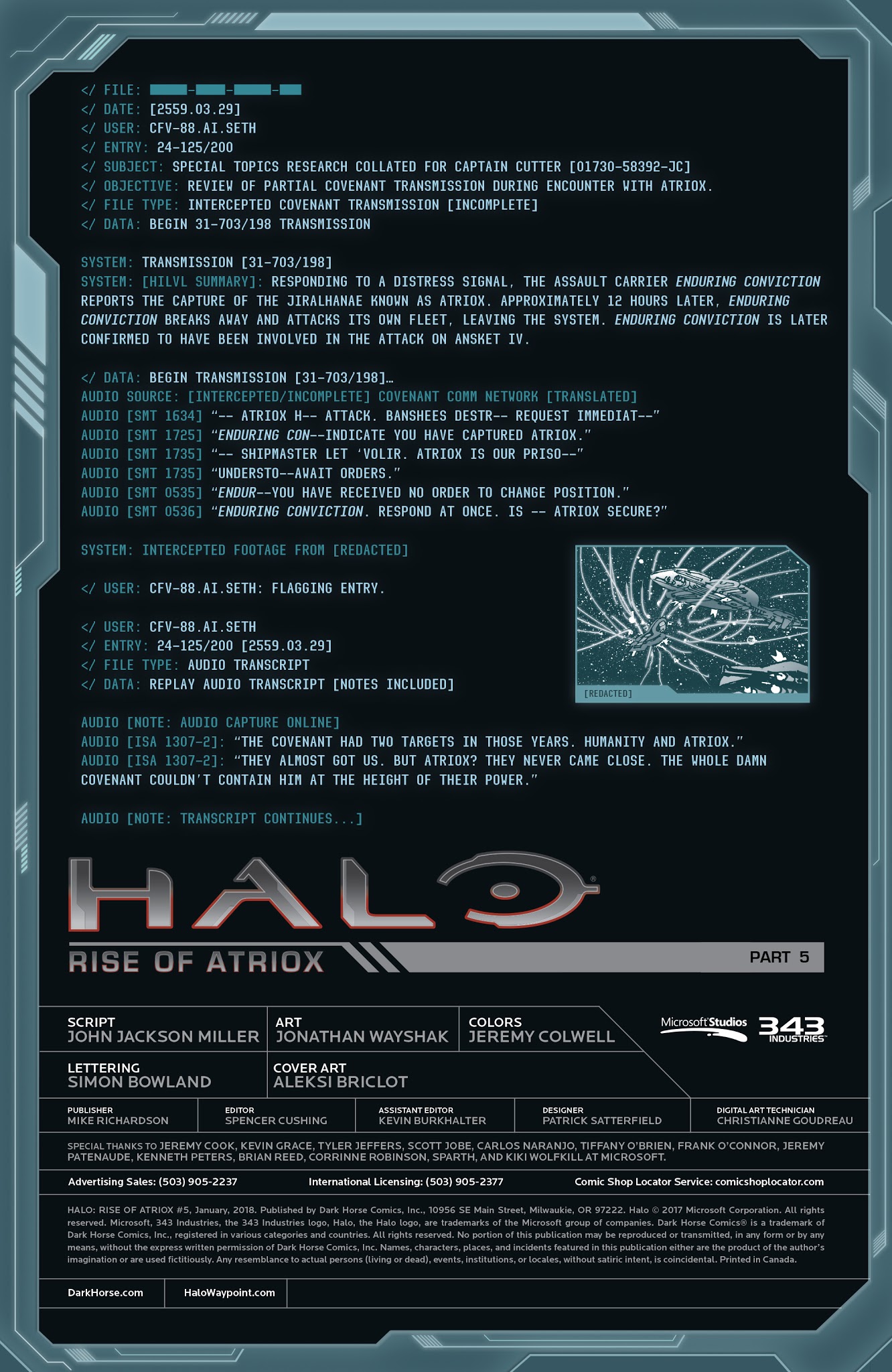 Read online Halo: Rise of Atriox comic -  Issue #5 - 2