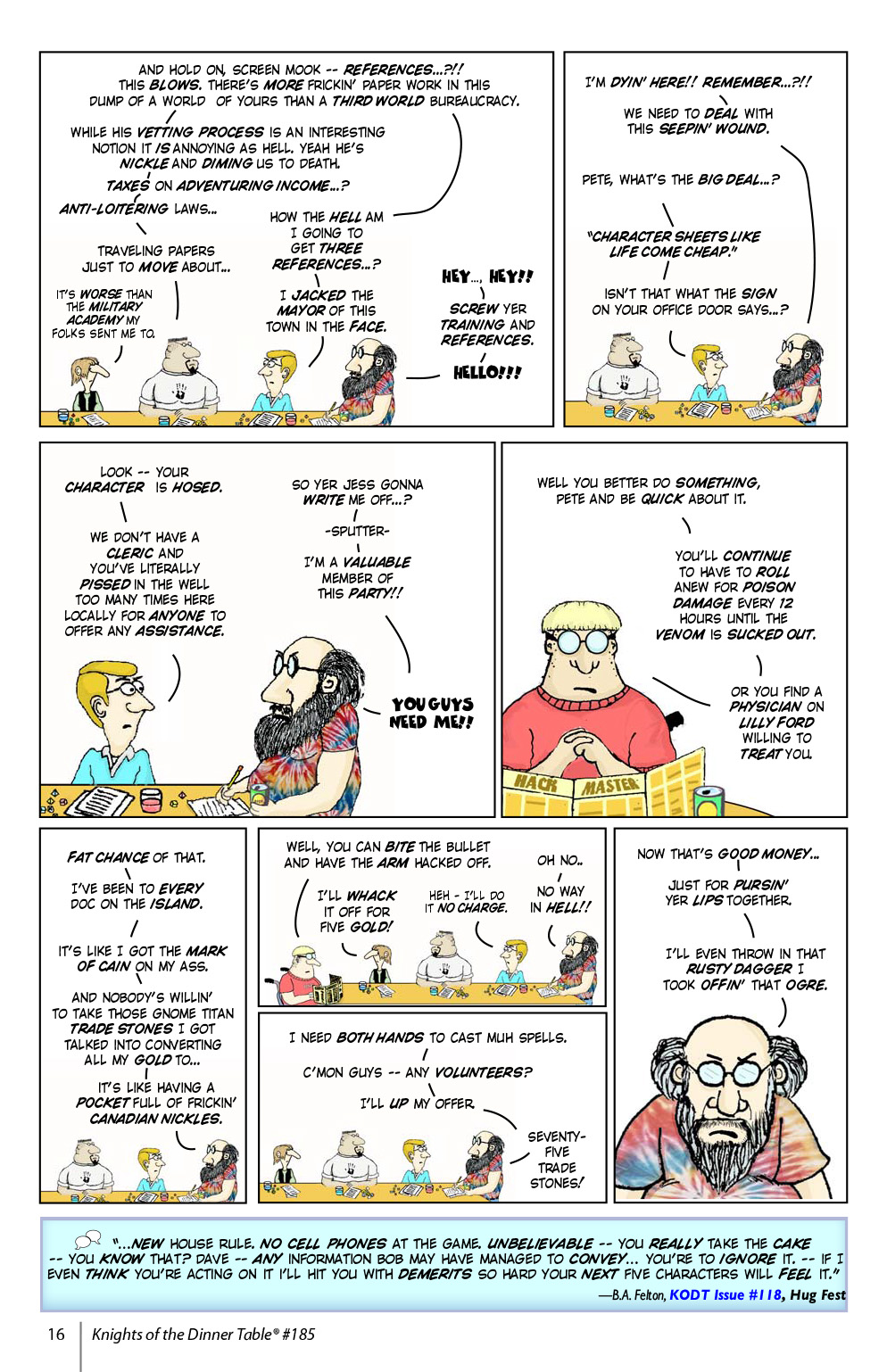 Read online Knights of the Dinner Table comic -  Issue #185 - 18