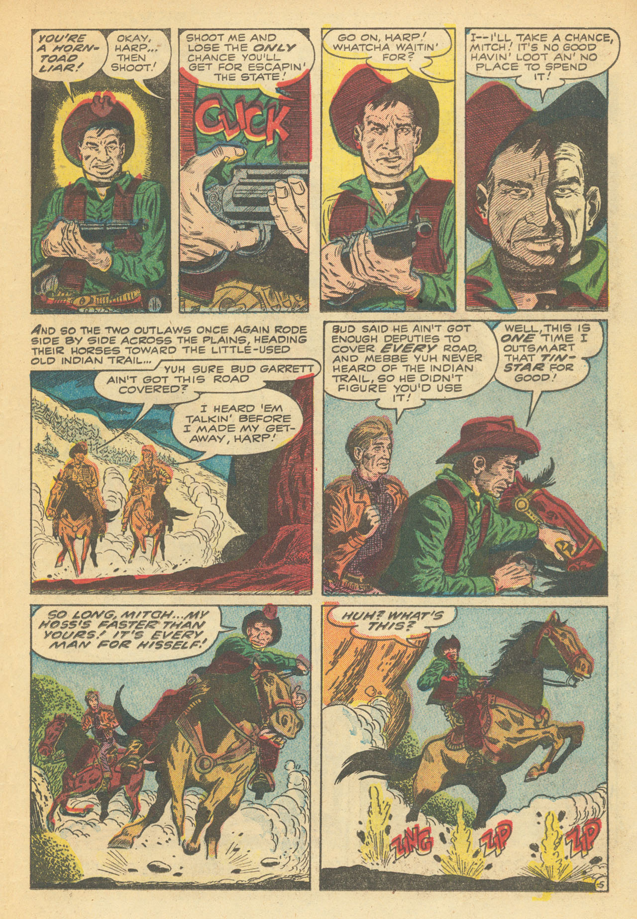 Read online Western Outlaws (1954) comic -  Issue #9 - 23