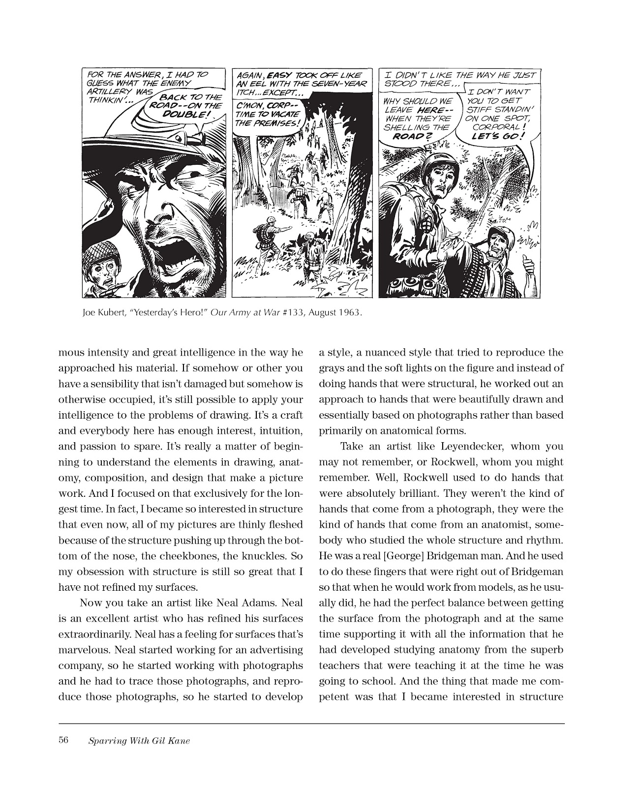 Sparring With Gil Kane: Colloquies On Comic Art and Aesthetics issue TPB (Part 1) - Page 56