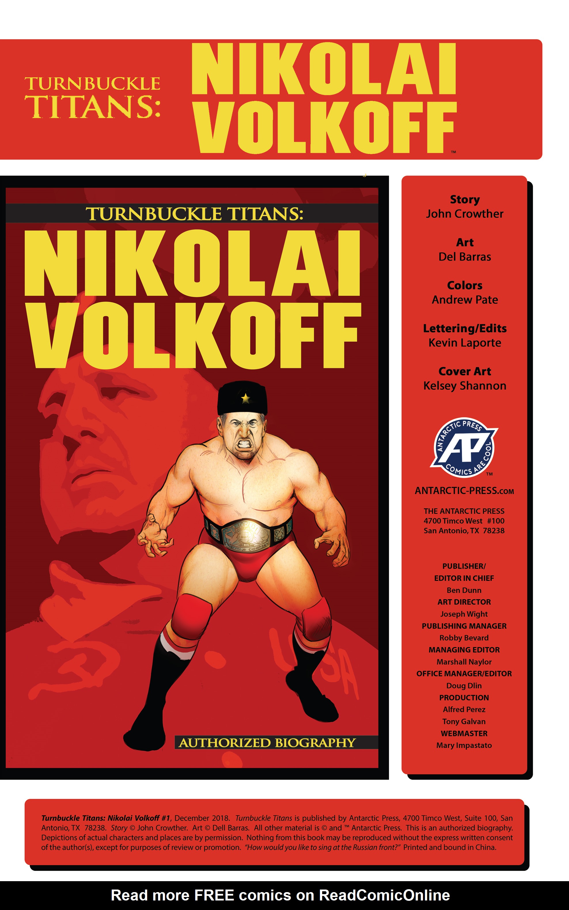 Read online Turnbuckle Titans: Nikolai Volkoff comic -  Issue #1 - 2