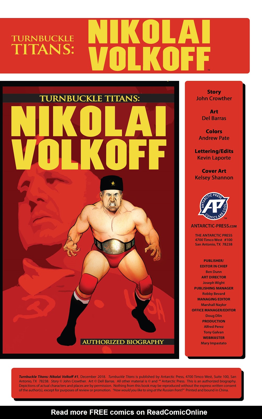 Turnbuckle Titans: Nikolai Volkoff issue 1 - Page 2