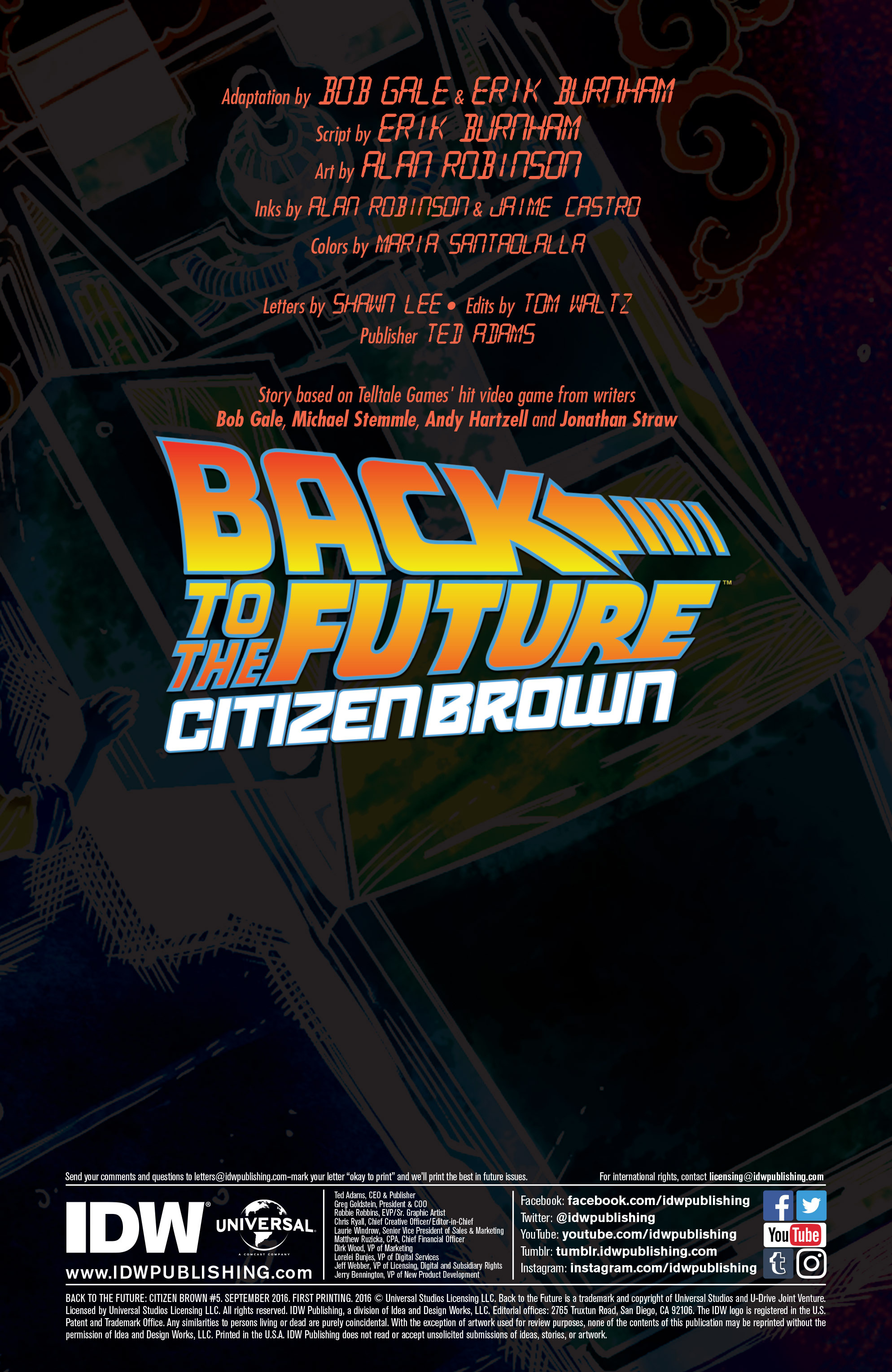 Read online Back to the Future: Citizen Brown comic -  Issue #5 - 2