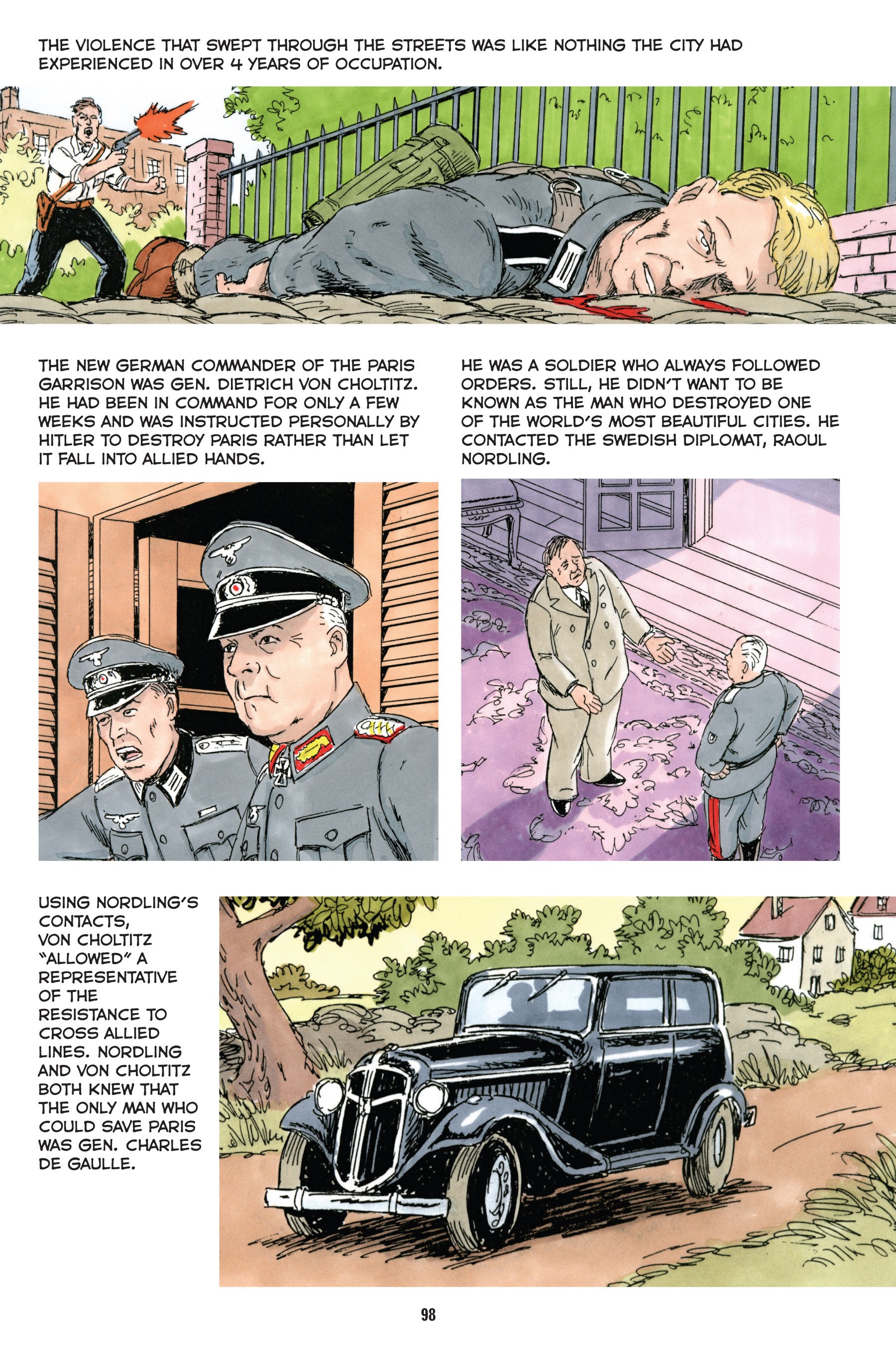 Read online Normandy: A Graphic History of D-Day, the Allied Invasion of Hitler's Fortress Europe comic -  Issue # TPB - 99