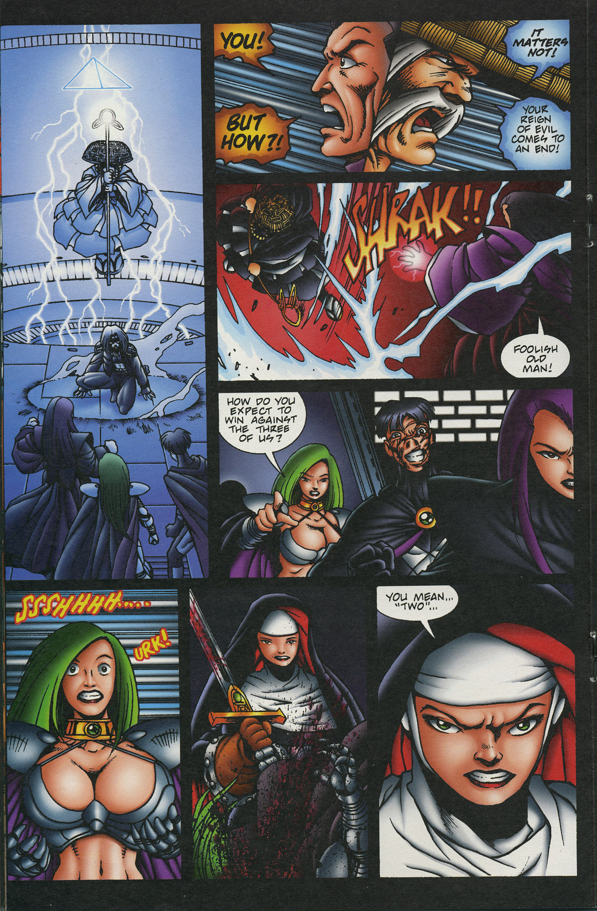 Read online Warrior Nun Areala: Rituals comic -  Issue #6 - 19