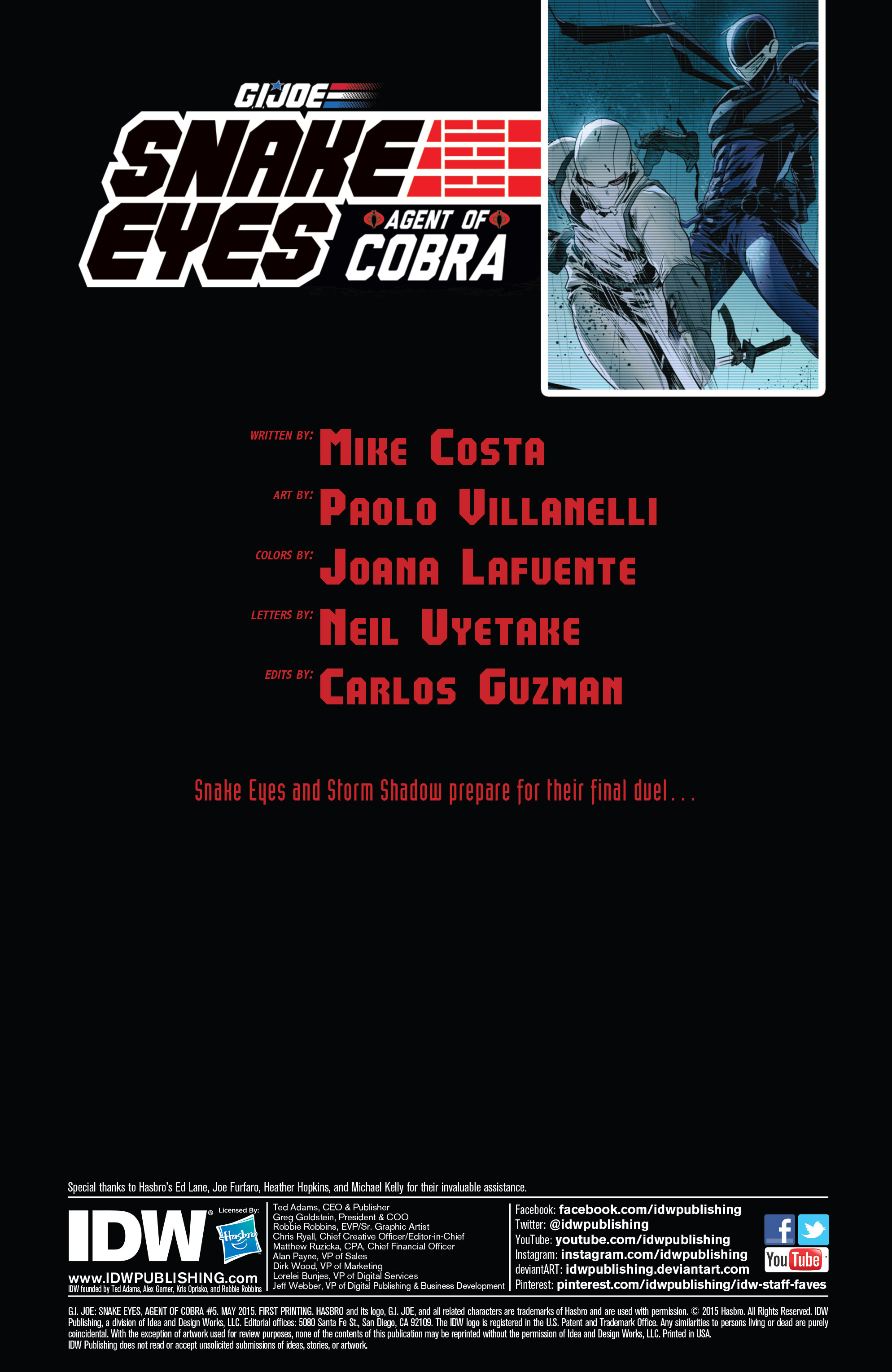 Read online G.I. Joe: Snake Eyes, Agent of Cobra comic -  Issue #5 - 2