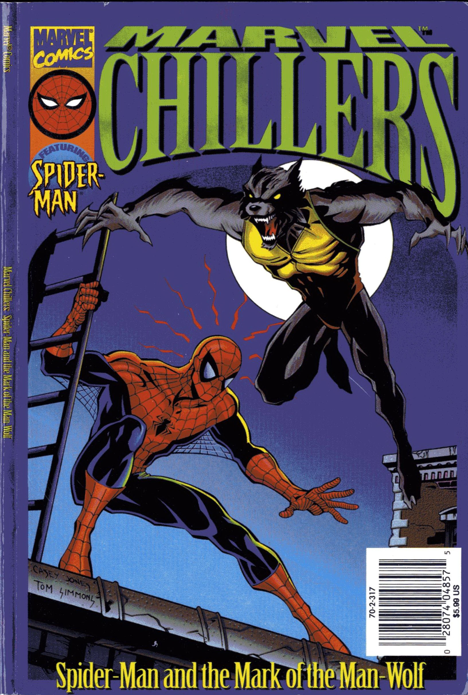 Read online Marvel Chillers: The Mark of the Man-Wolf comic -  Issue # Full - 1