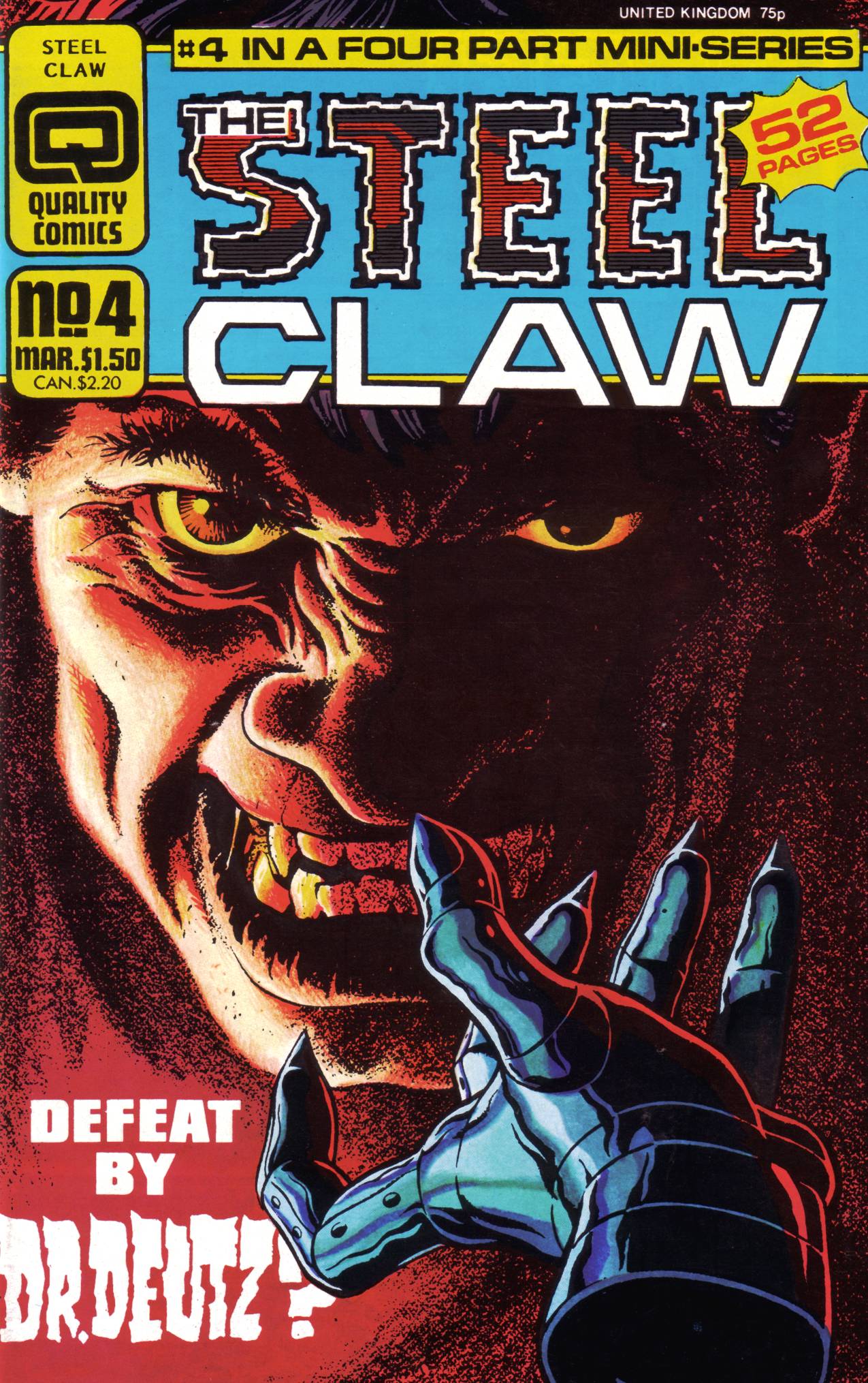 Read online The Steel Claw comic -  Issue #4 - 1