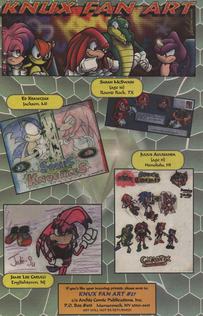 Read online Knuckles the Echidna comic -  Issue #27 - 33