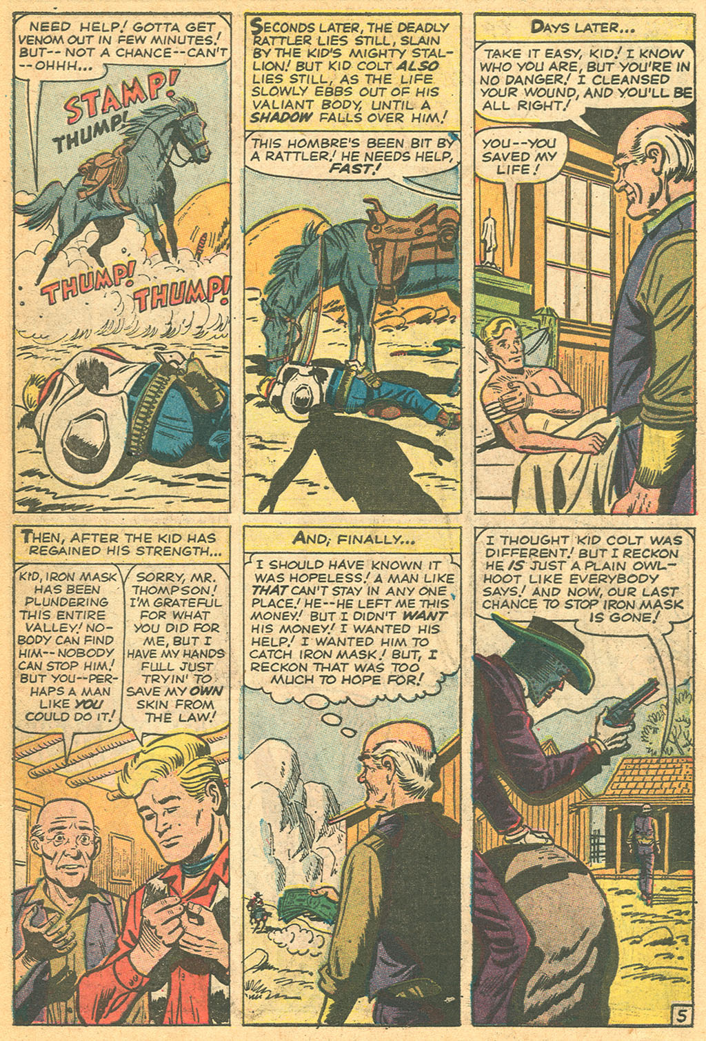 Read online Kid Colt Outlaw comic -  Issue #131 - 53