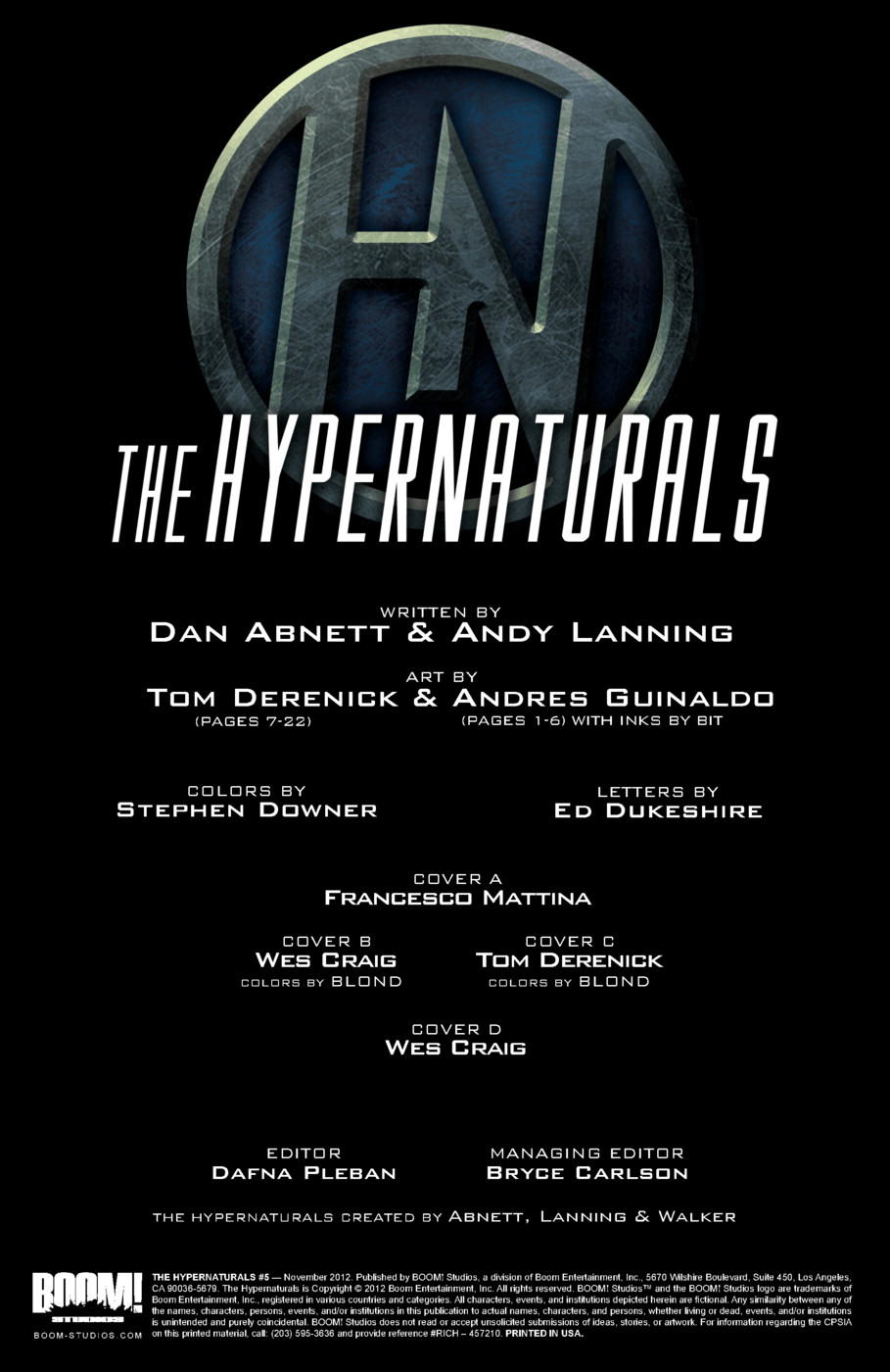 Read online The Hypernaturals comic -  Issue #5 - 5
