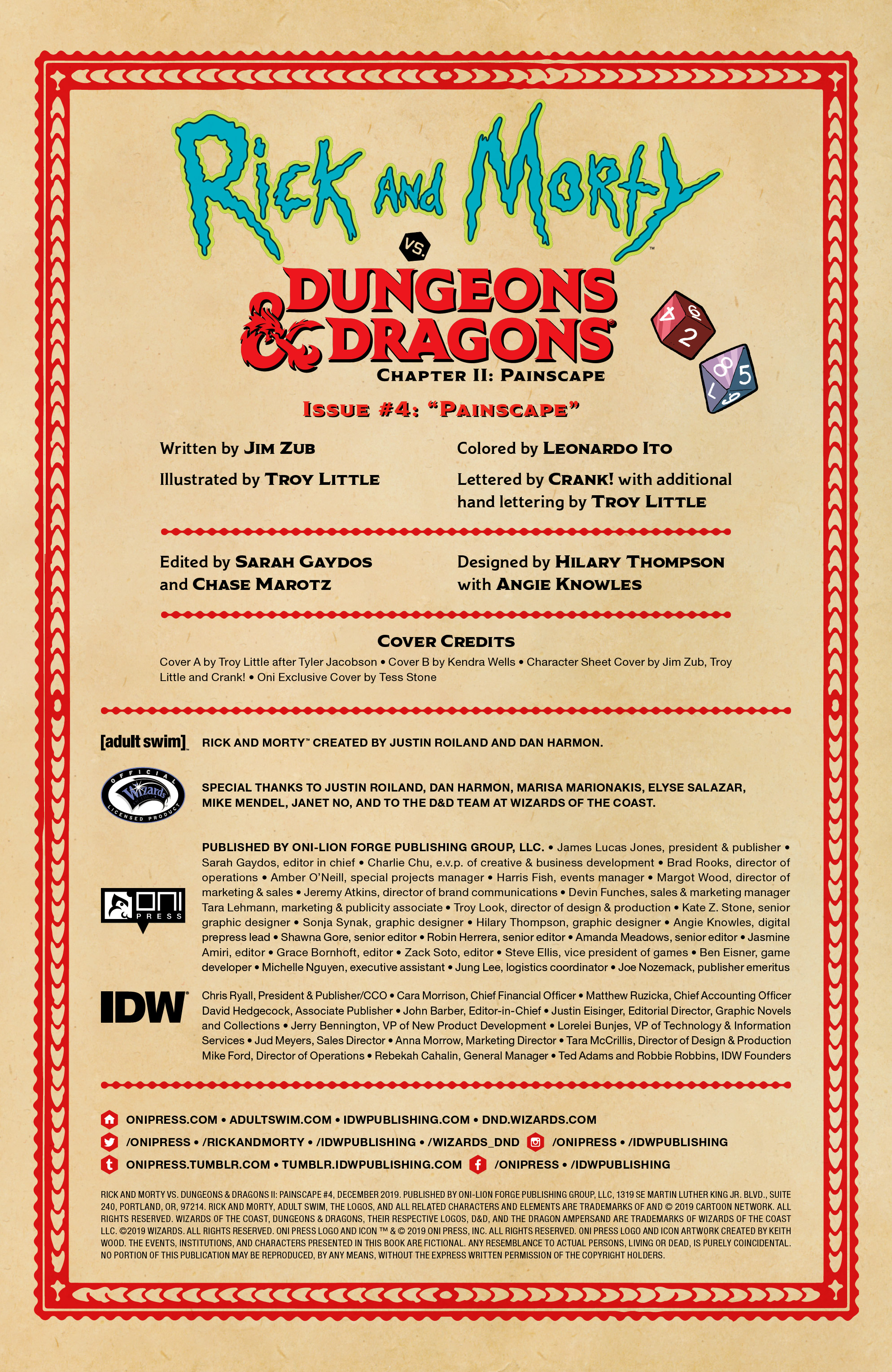 Read online Rick and Morty vs. Dungeons & Dragons II: Painscape comic -  Issue #4 - 2