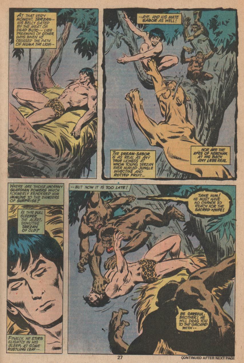 Read online Tarzan (1977) comic -  Issue #5 - 16