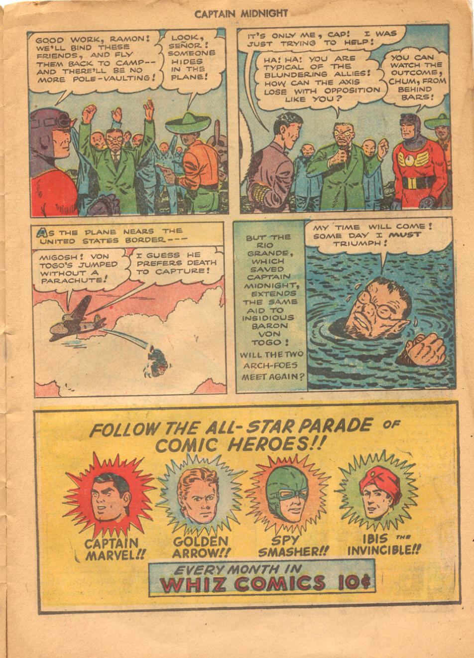 Read online Captain Midnight (1942) comic -  Issue #23 - 11