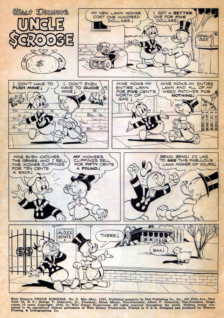 Read online Uncle Scrooge (1953) comic -  Issue #9 - 2