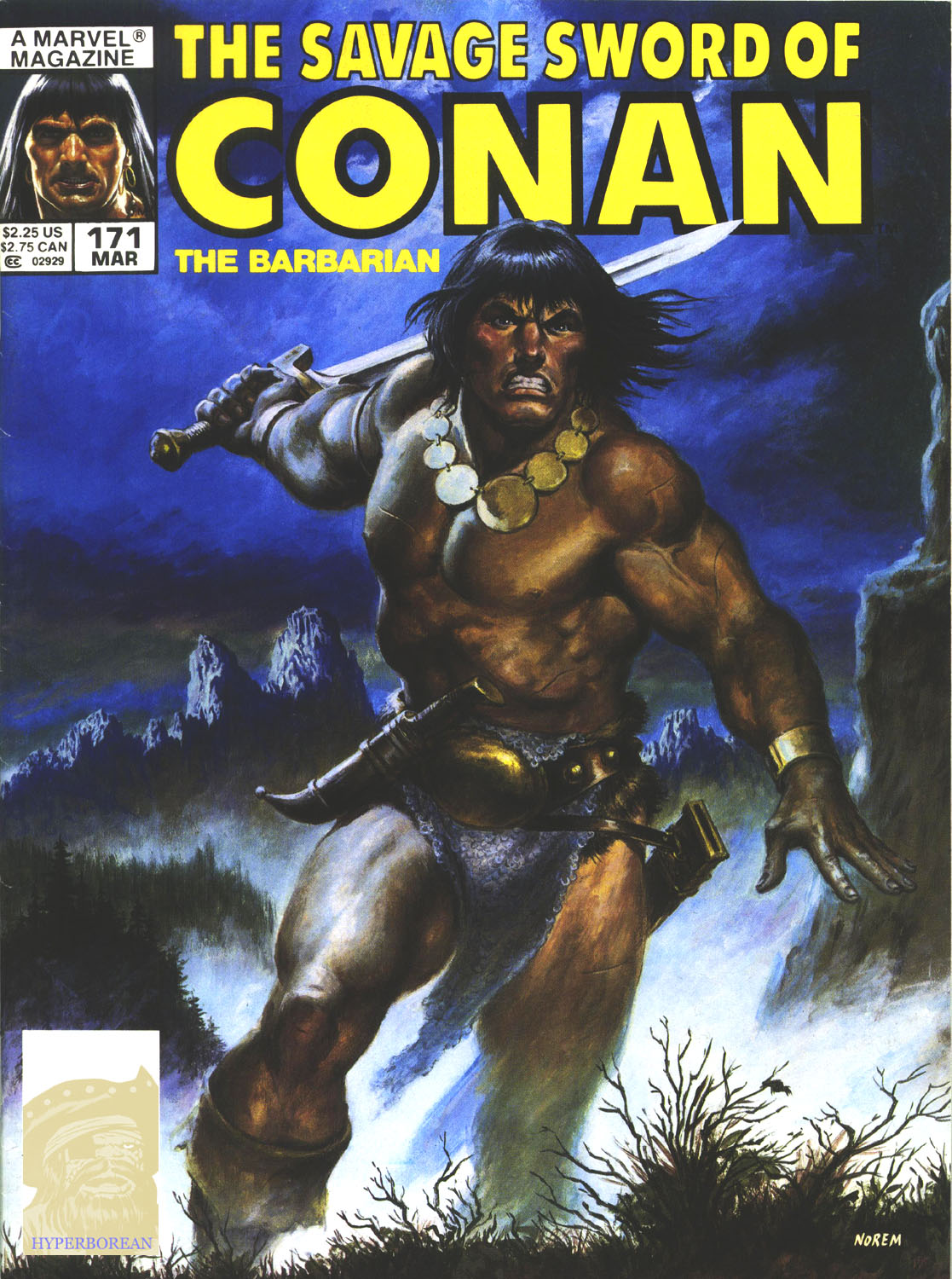 Read online The Savage Sword Of Conan comic -  Issue #171 - 1