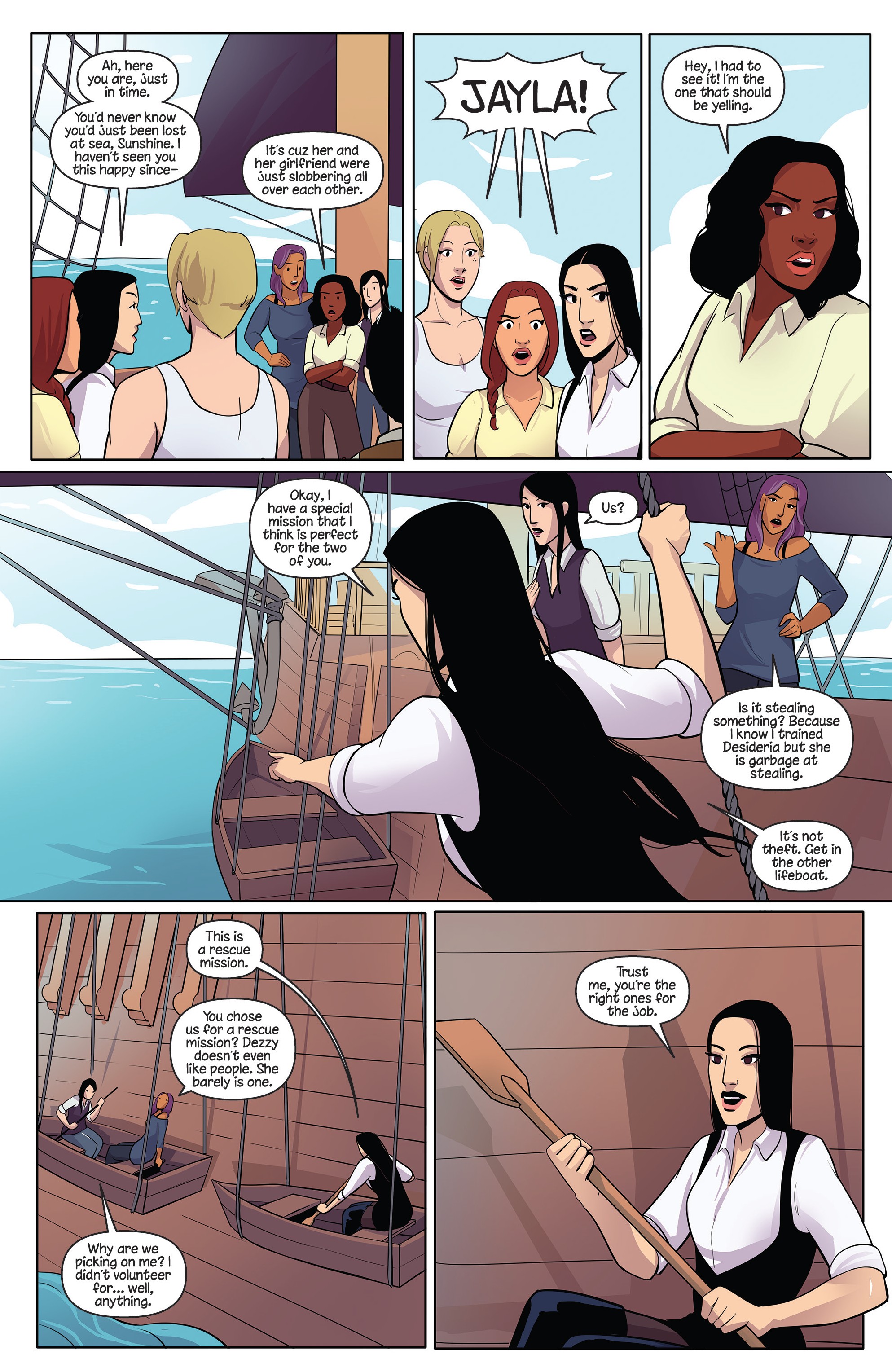 Read online Princeless Raven Year Two: Love and Revenge comic -  Issue # _TPB Assault On Golden Rock - 16
