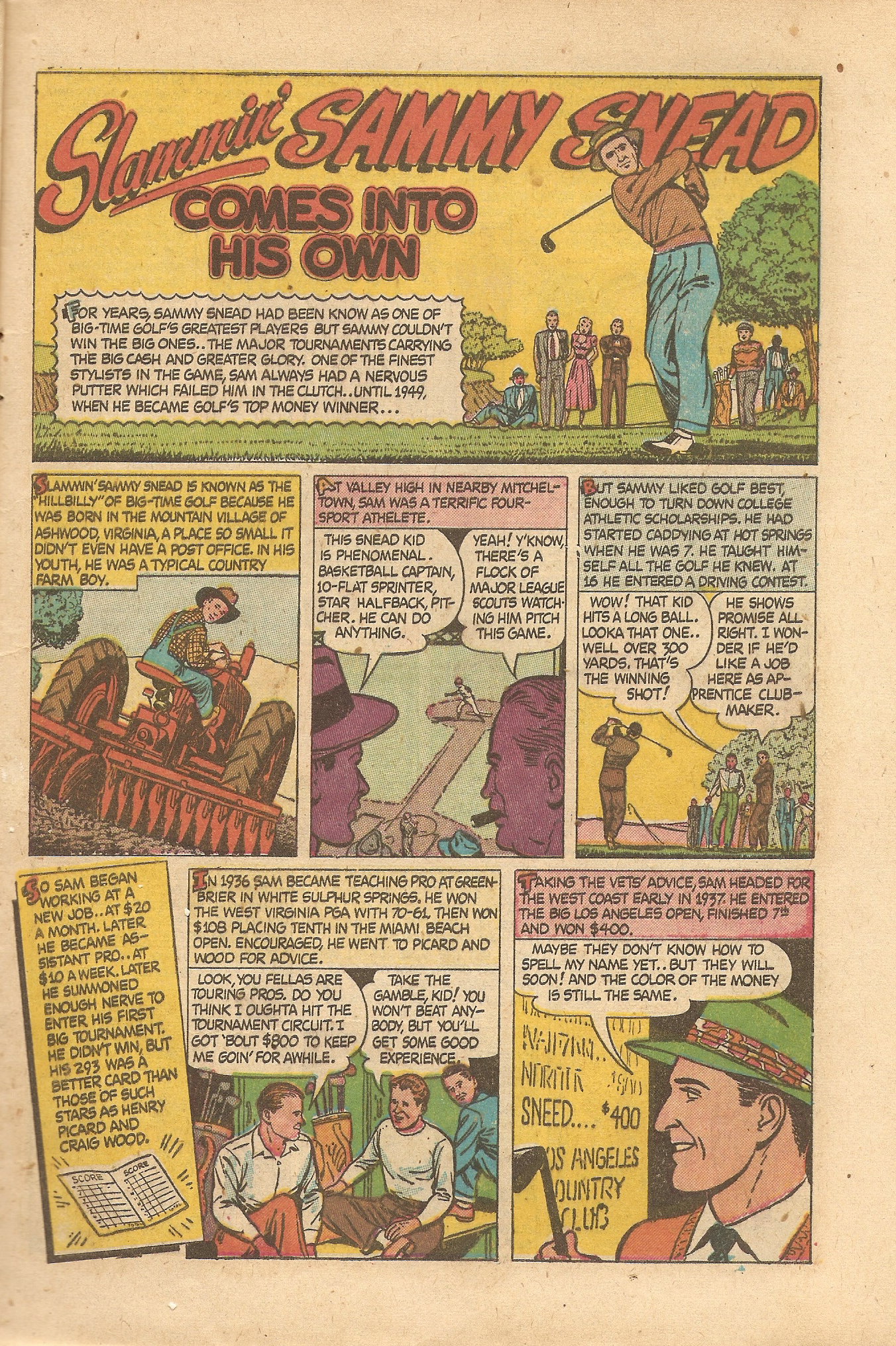 Read online Babe Ruth Sports Comics comic -  Issue #9 - 9