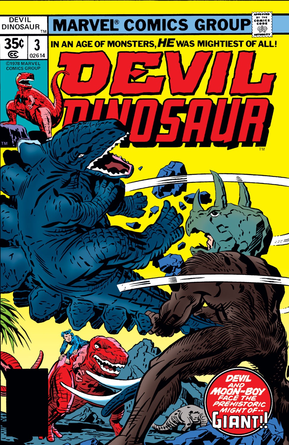 Read online Devil Dinosaur comic -  Issue #3 - 1