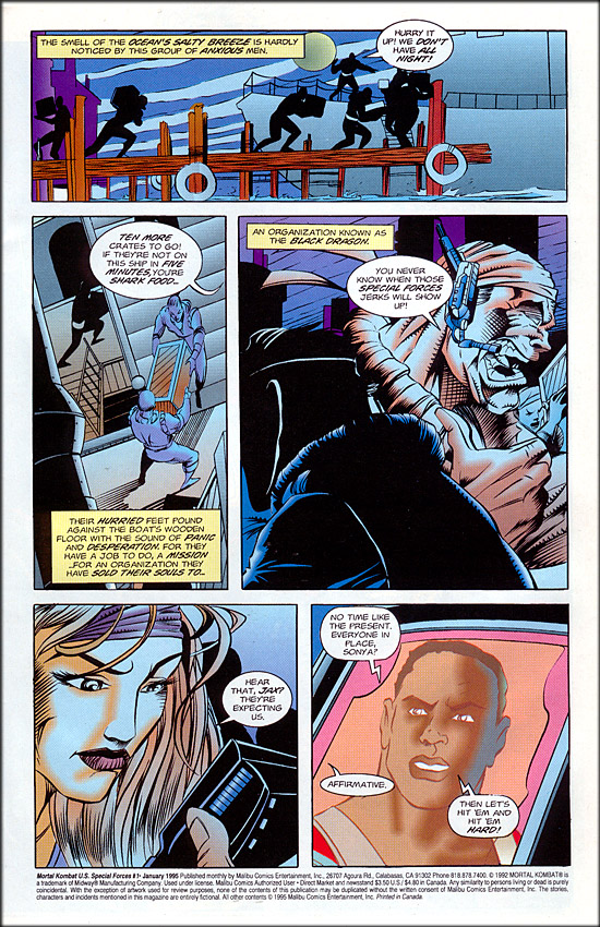 Read online Mortal Kombat: U.S. Special Forces comic -  Issue #1 - 2