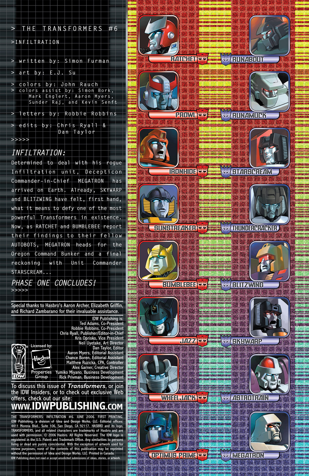 Read online The Transformers: Infiltration comic -  Issue #6 - 5