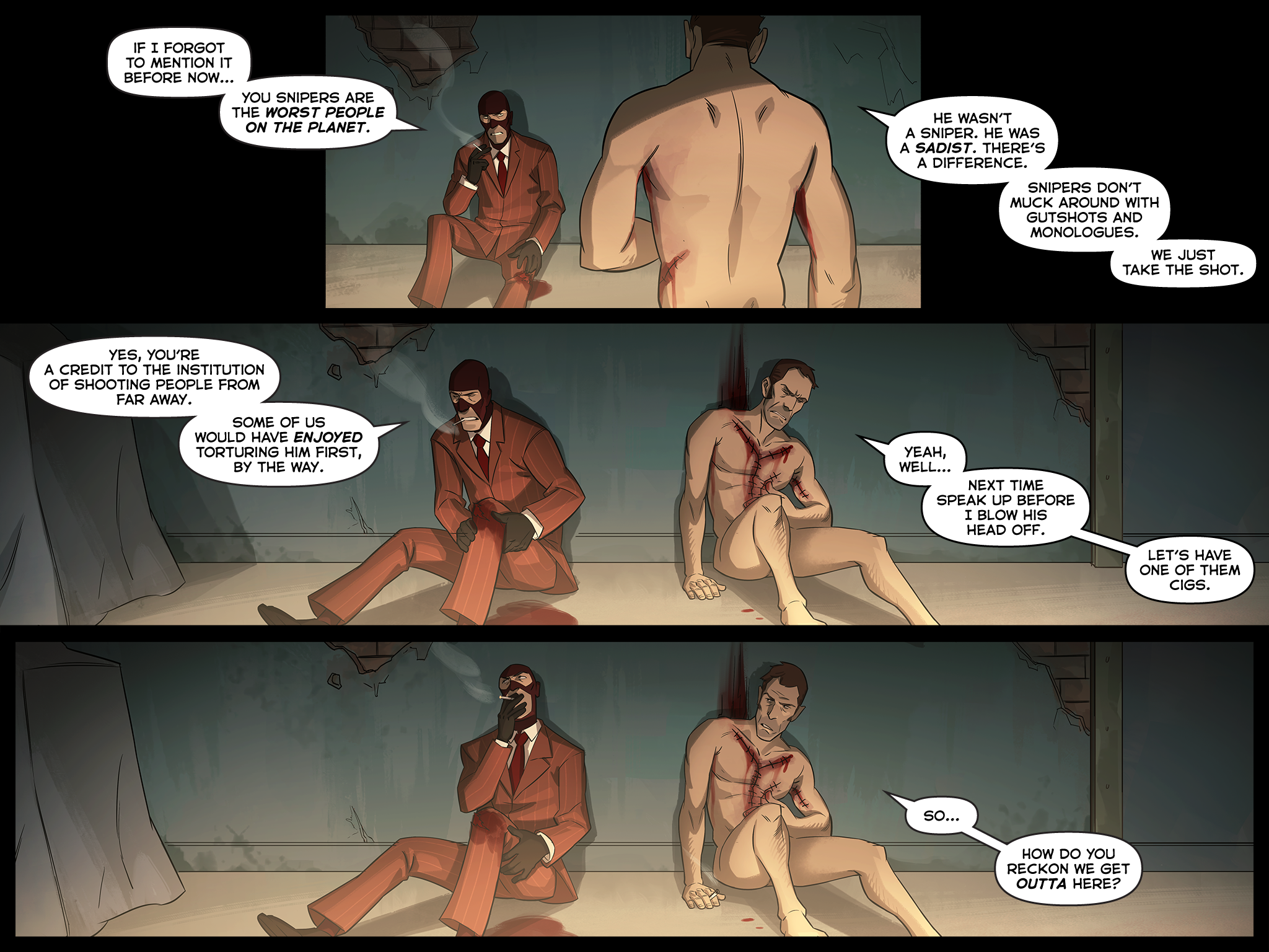 Read online Team Fortress 2 comic -  Issue #6 - 86