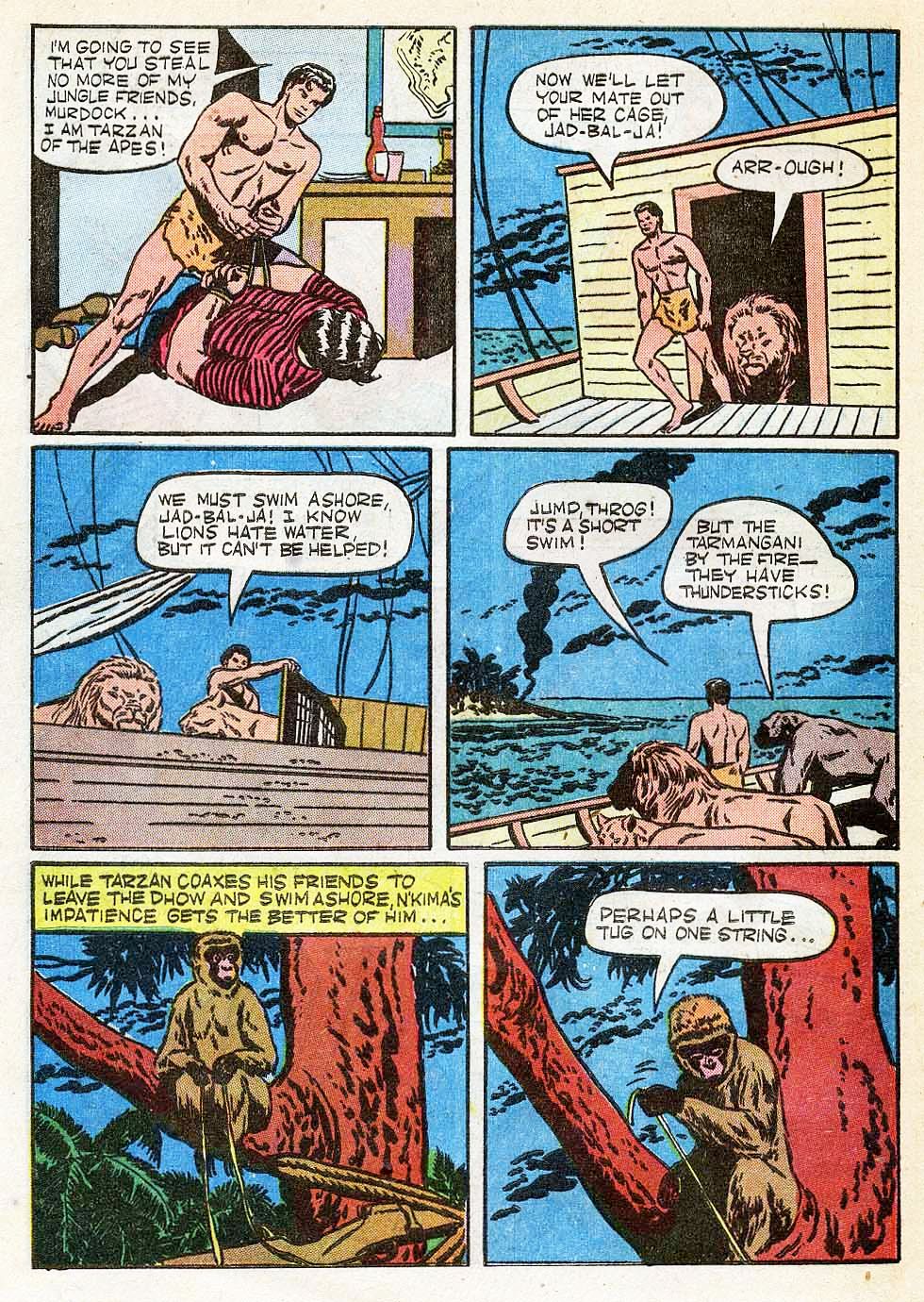 Read online Tarzan (1948) comic -  Issue #20 - 36