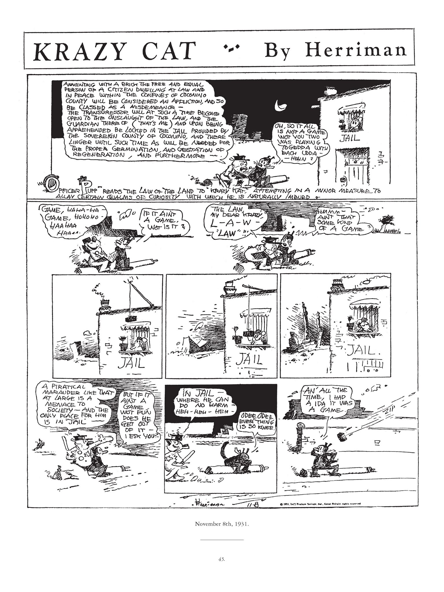 Read online Krazy & Ignatz comic -  Issue # TPB 7 - 42