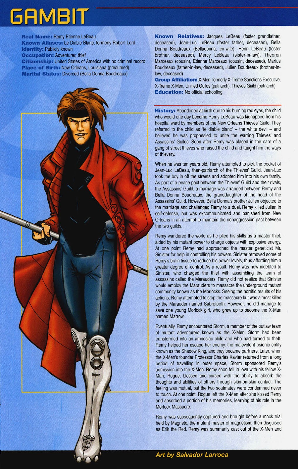 Official Handbook of the Marvel Universe: X-Men 2004 issue Full - Page 11