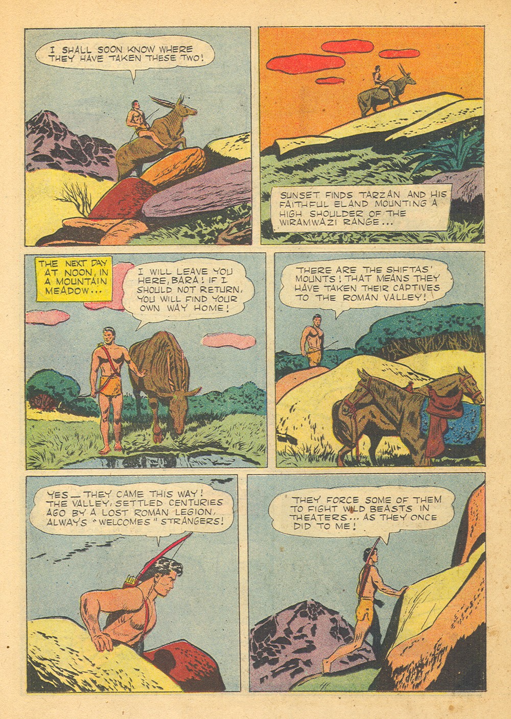 Read online Tarzan (1948) comic -  Issue #57 - 34