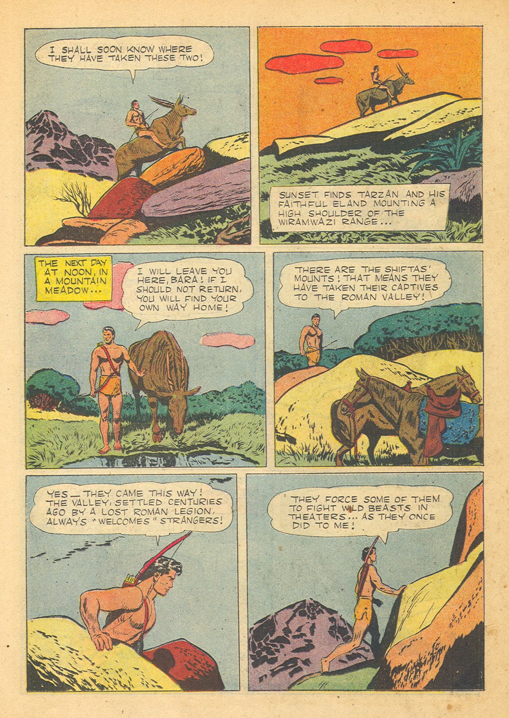 Read online Tarzan (1948) comic -  Issue #57 - 34