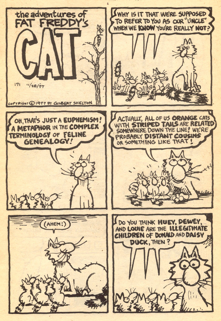 Read online Adventures of Fat Freddy's Cat comic -  Issue #4 - 25