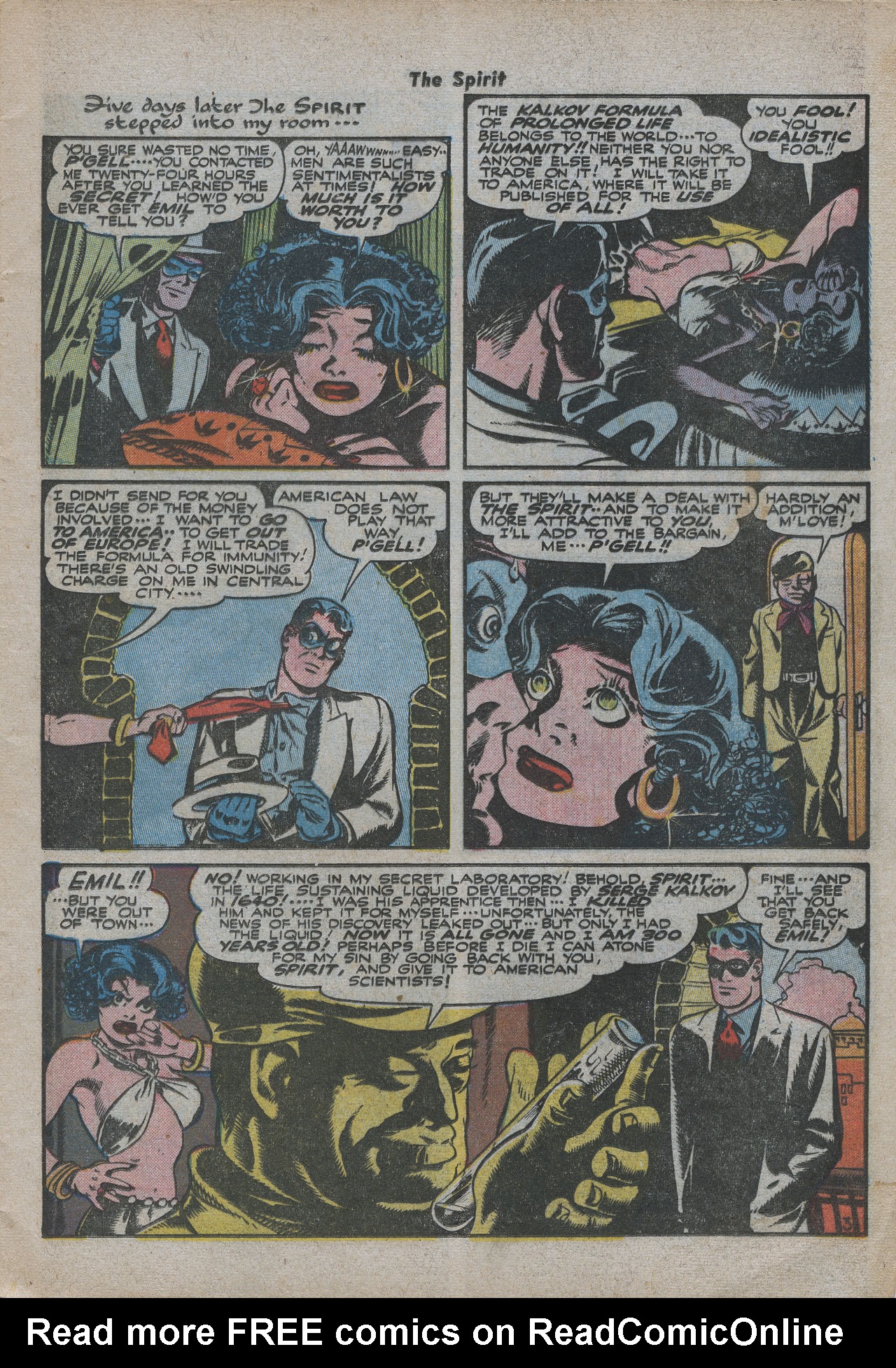 Read online The Spirit (1944) comic -  Issue #21 - 5