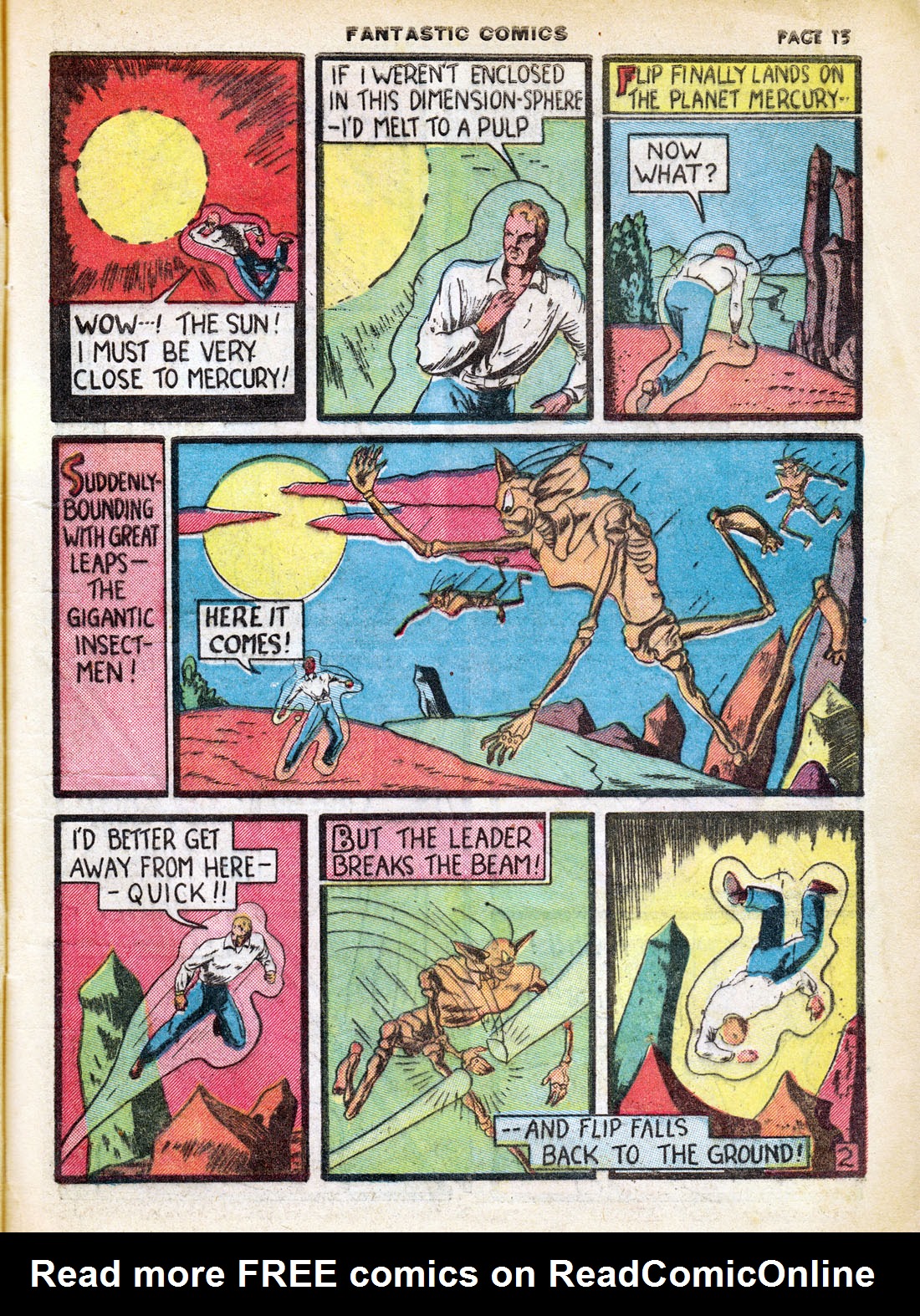 Read online Fantastic Comics comic -  Issue #7 - 17