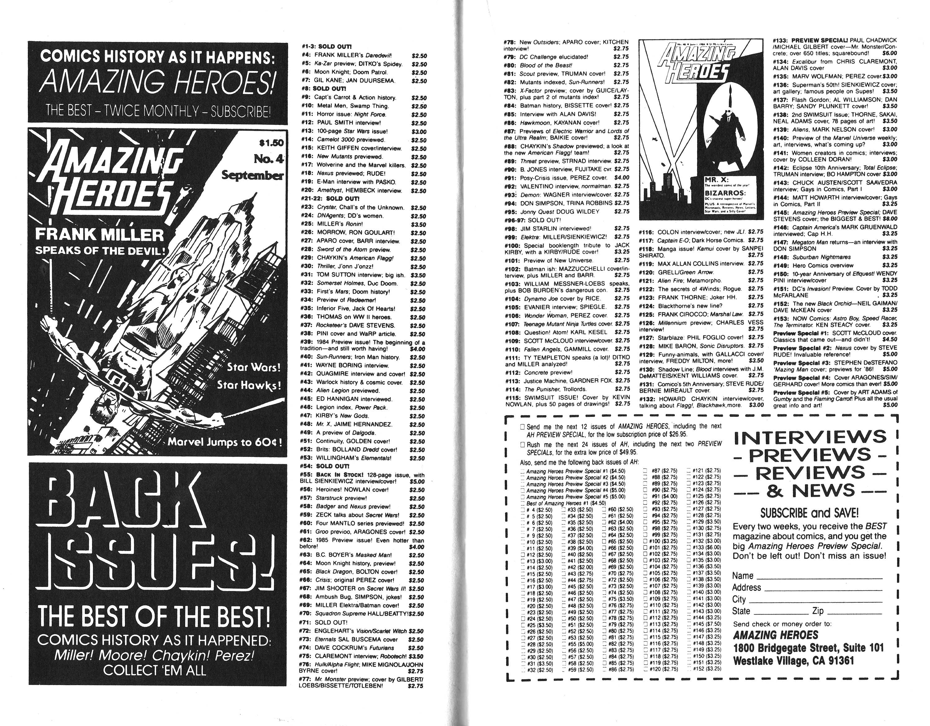 Read online Amazing Heroes comic -  Issue #147 - 18