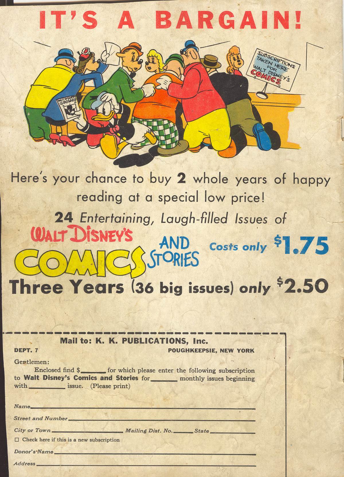 Read online Walt Disney's Comics and Stories comic -  Issue #58 - 36