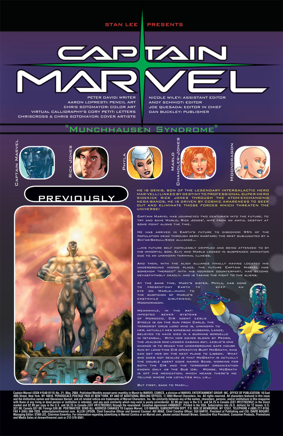 Read online Captain Marvel (2002) comic -  Issue #21 - 2