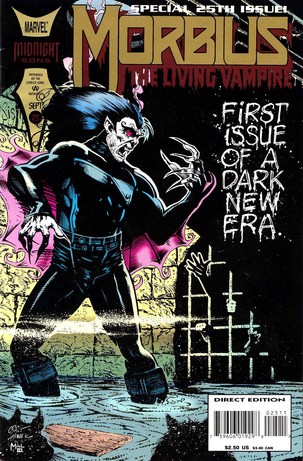 Morbius the Living Vampire 1992 series # 1 very fine comic book