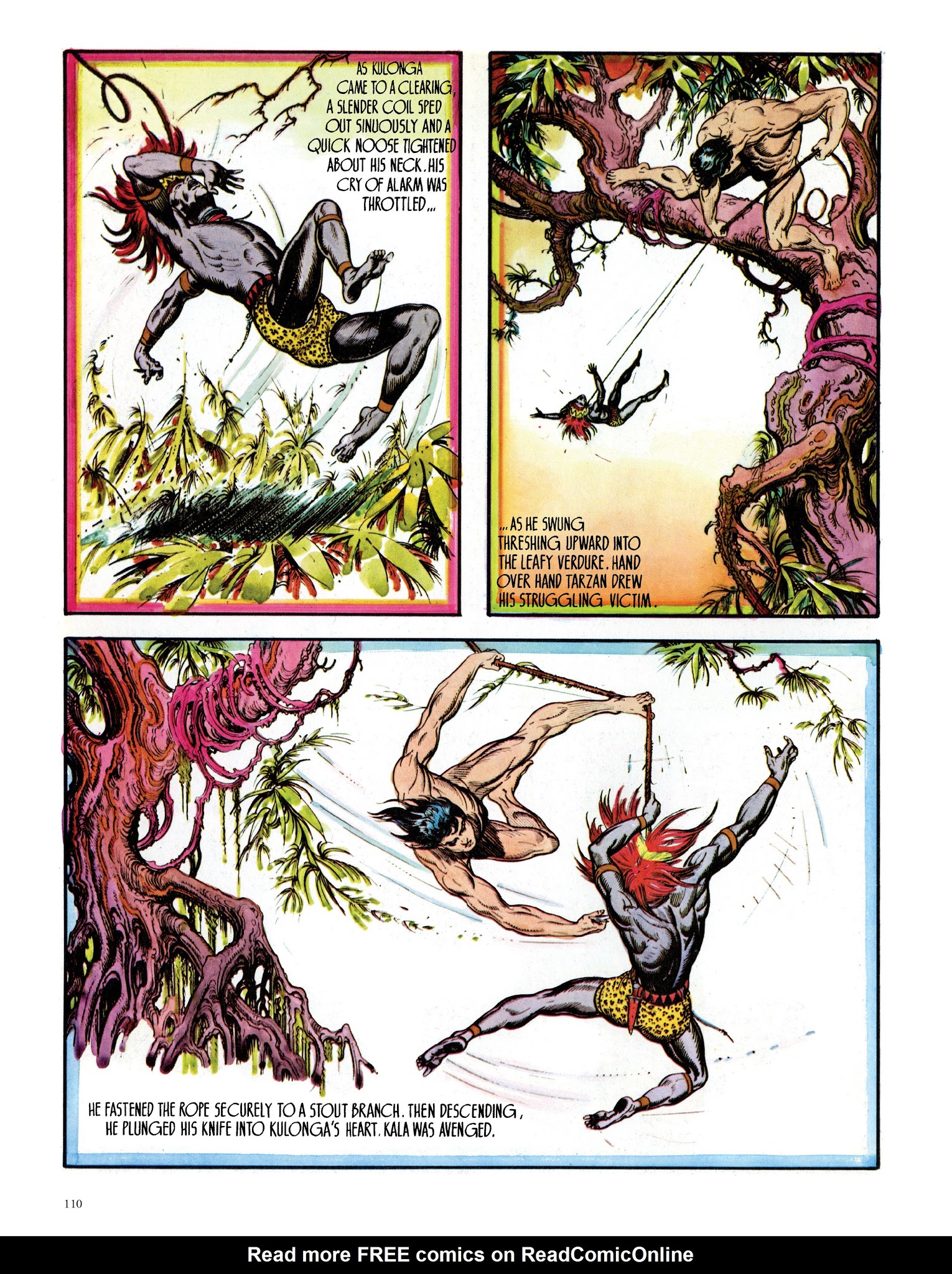 Read online Edgar Rice Burroughs' Tarzan: Burne Hogarth's Lord of the Jungle comic -  Issue # TPB - 110