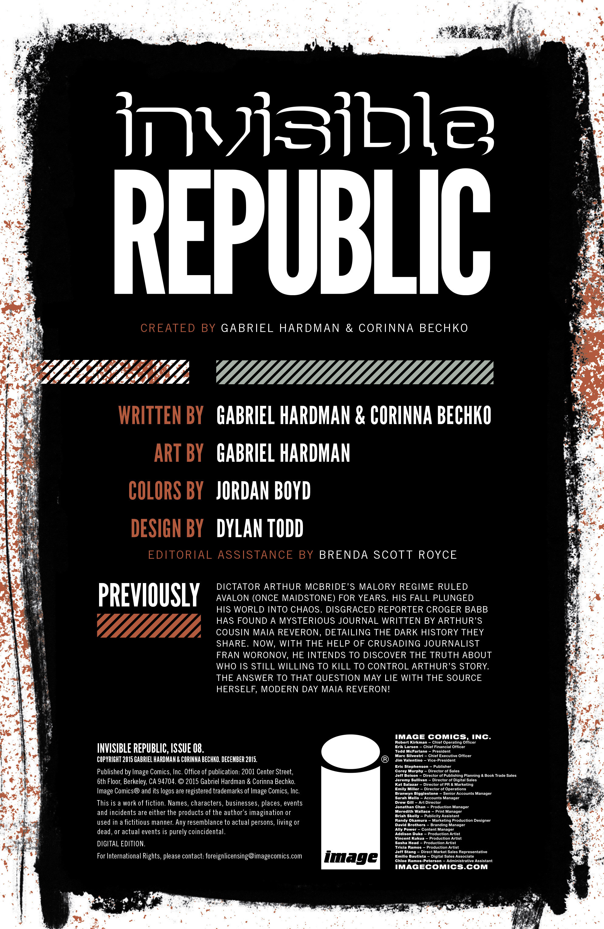 Read online Invisible Republic comic -  Issue #8 - 2