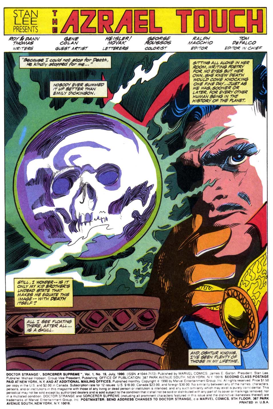 Read online Doctor Strange: Sorcerer Supreme comic -  Issue #19 - 2