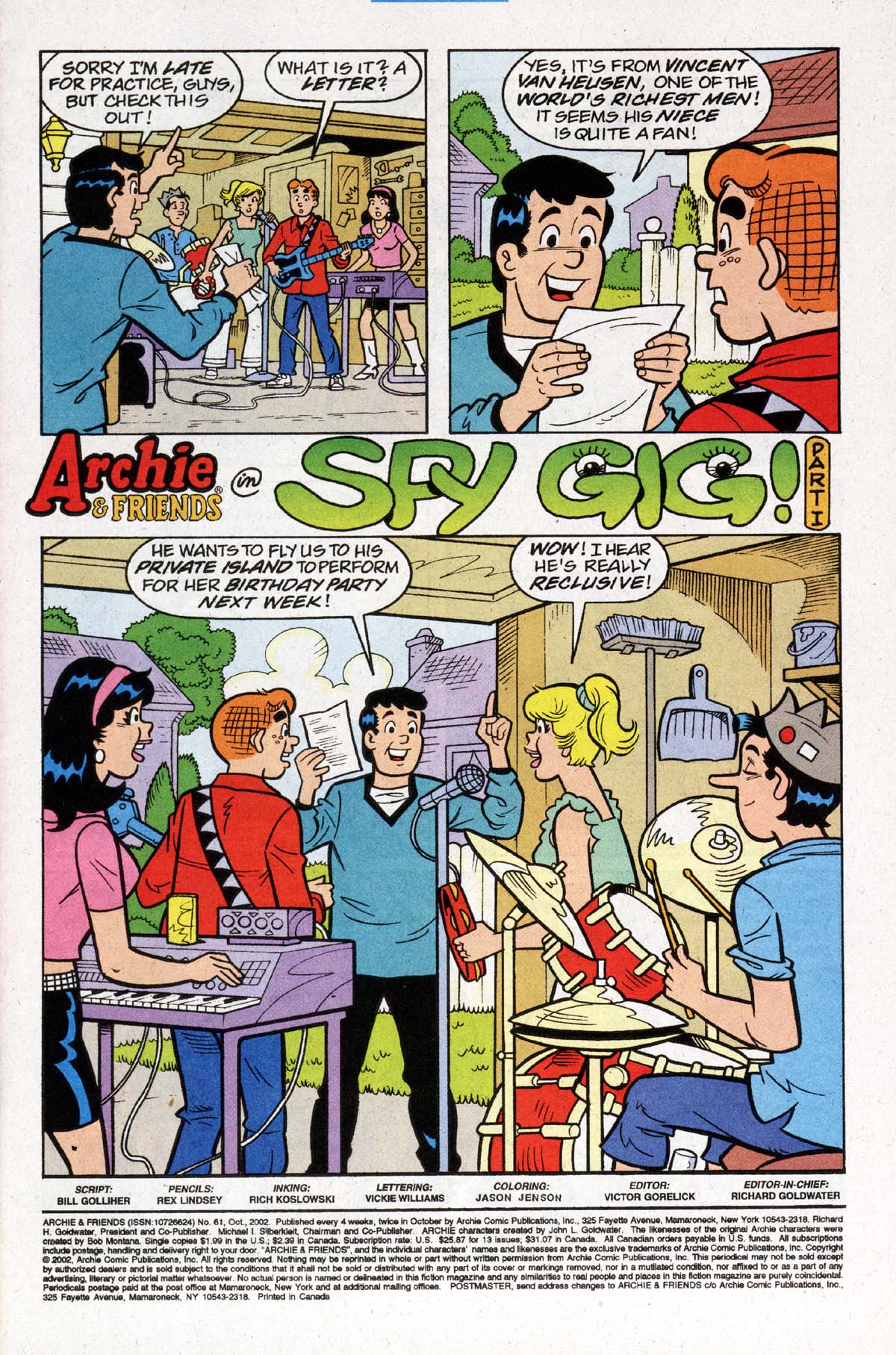 Read online Archie & Friends (1992) comic -  Issue #61 - 2